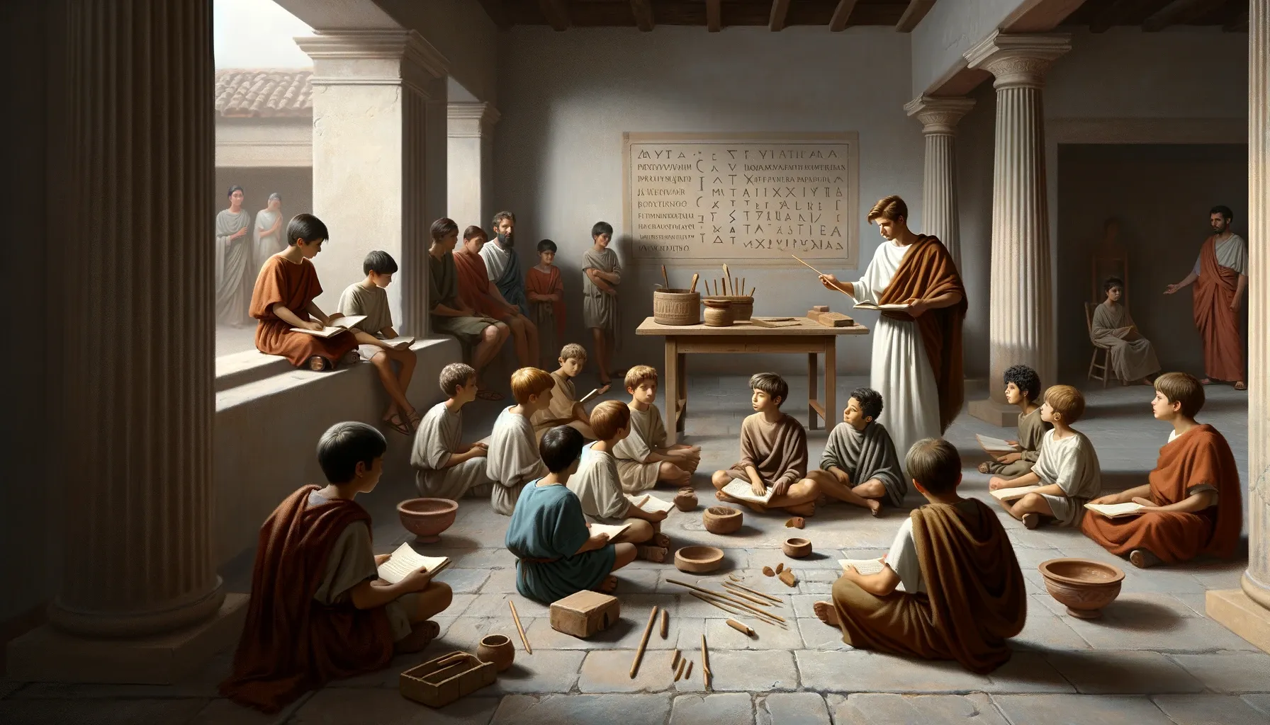 School in ancient Rome