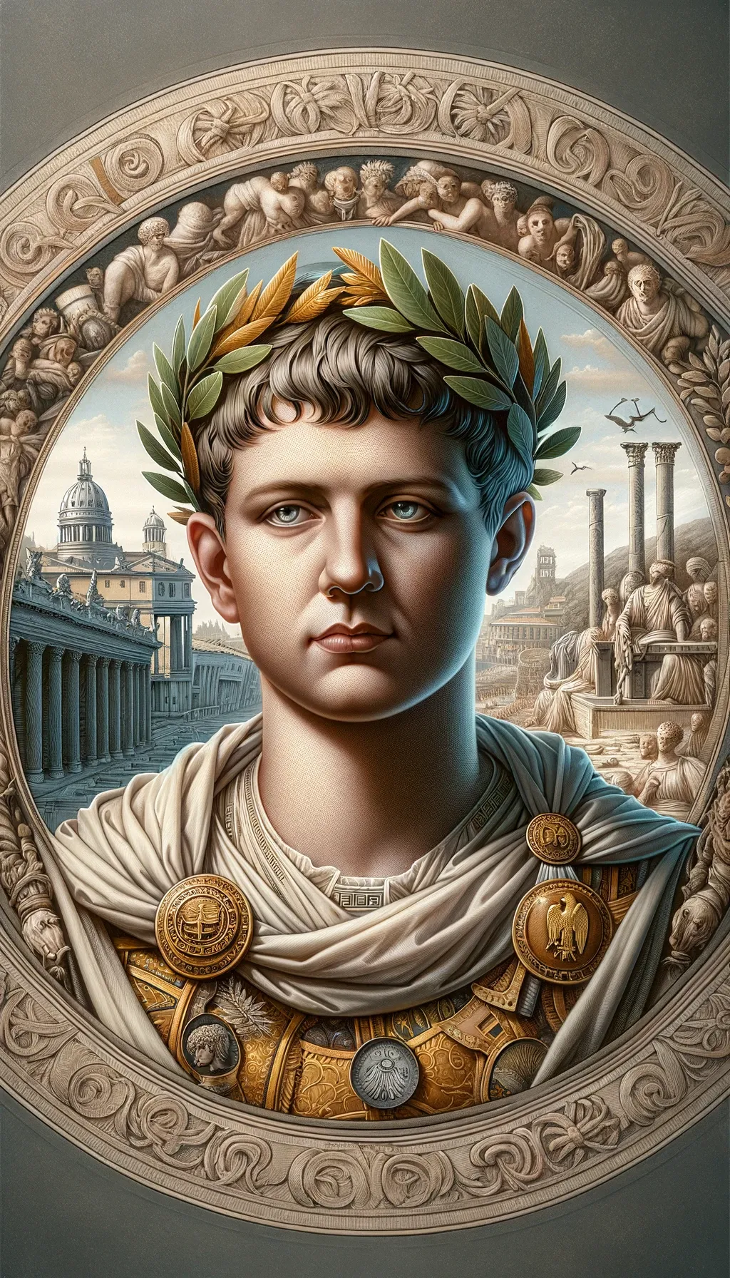 A portrait of Octavian