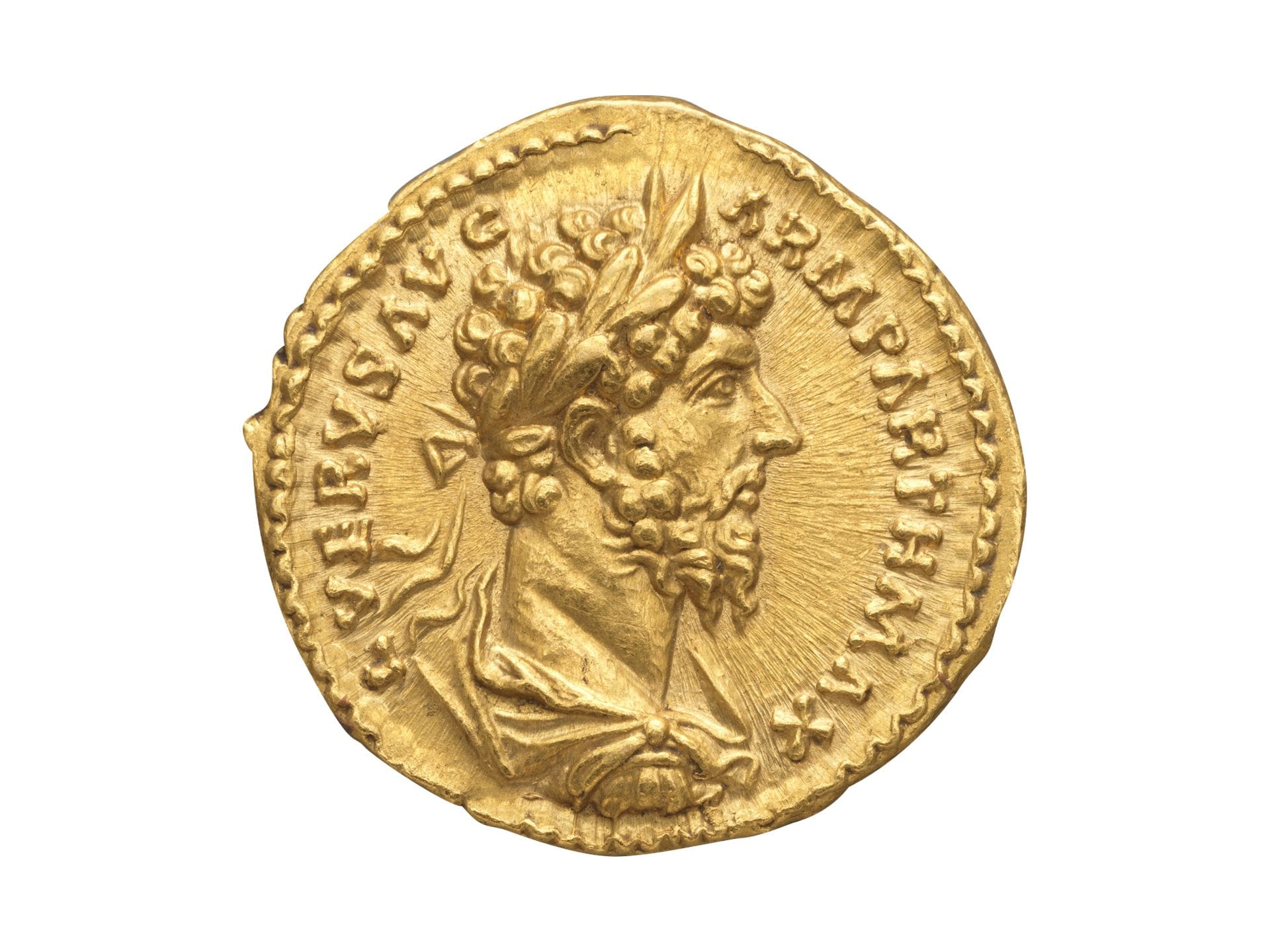 Gold aureus of Lucius Verus 