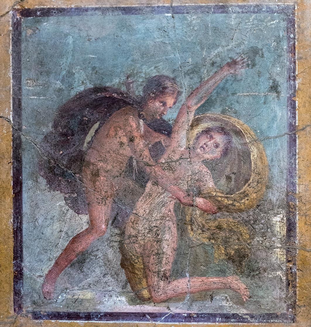Apollo and Daphne, fresco from Pompeii