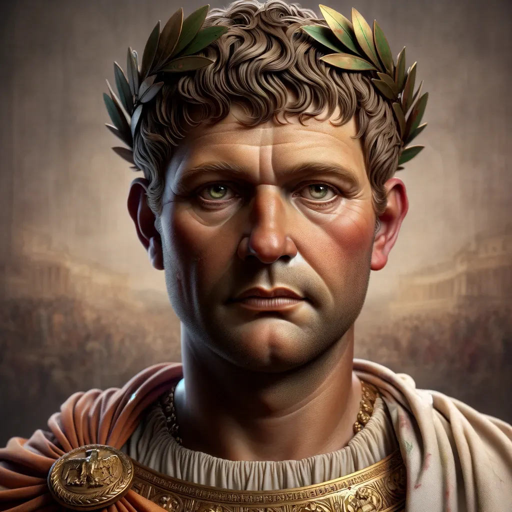 A portrait of Caligula