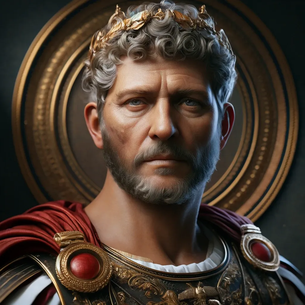 A portrait of Lucius Aurelius Commodus.