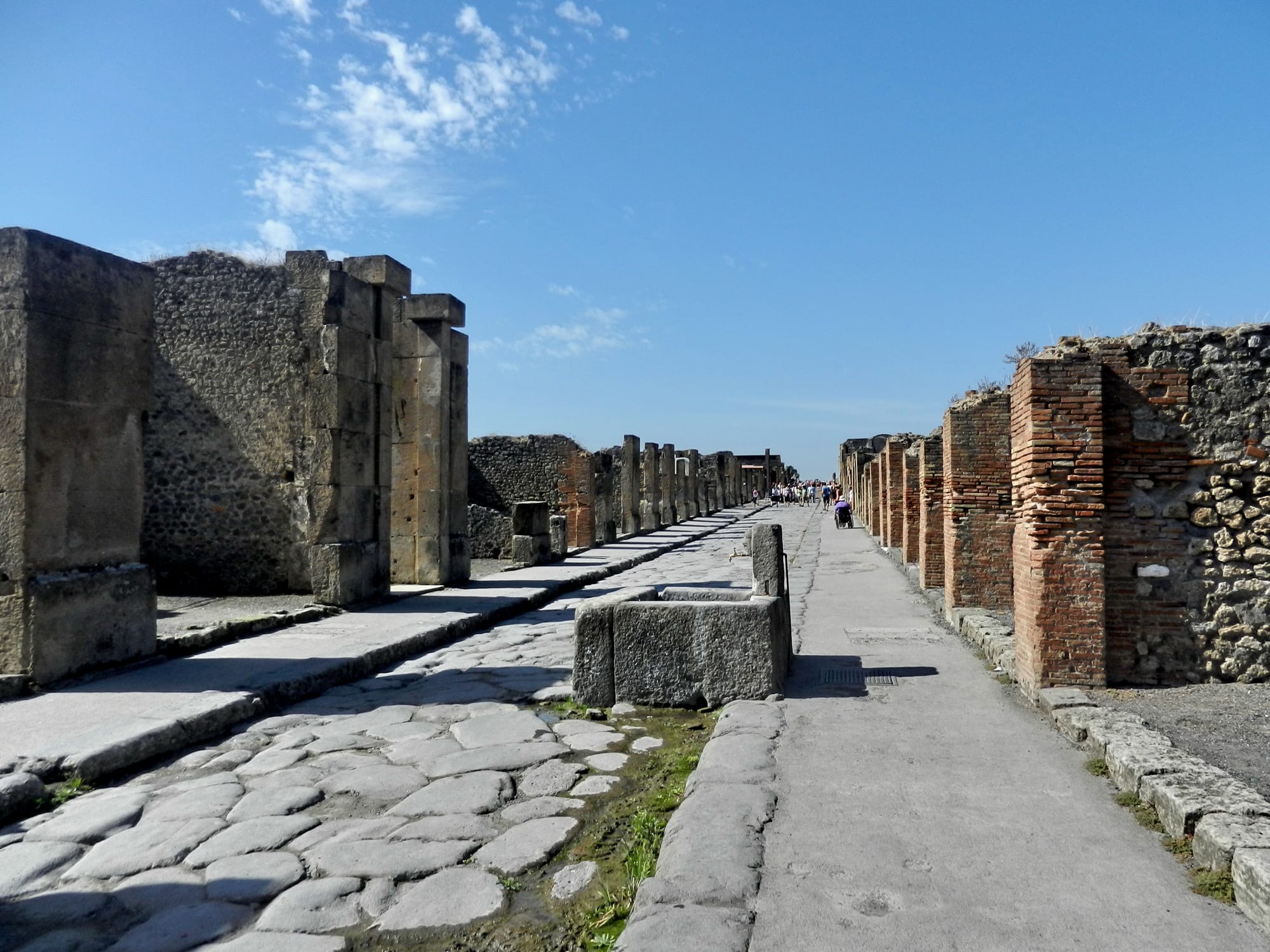 Via dell'Abbondanza, the main street in Pompeii.
