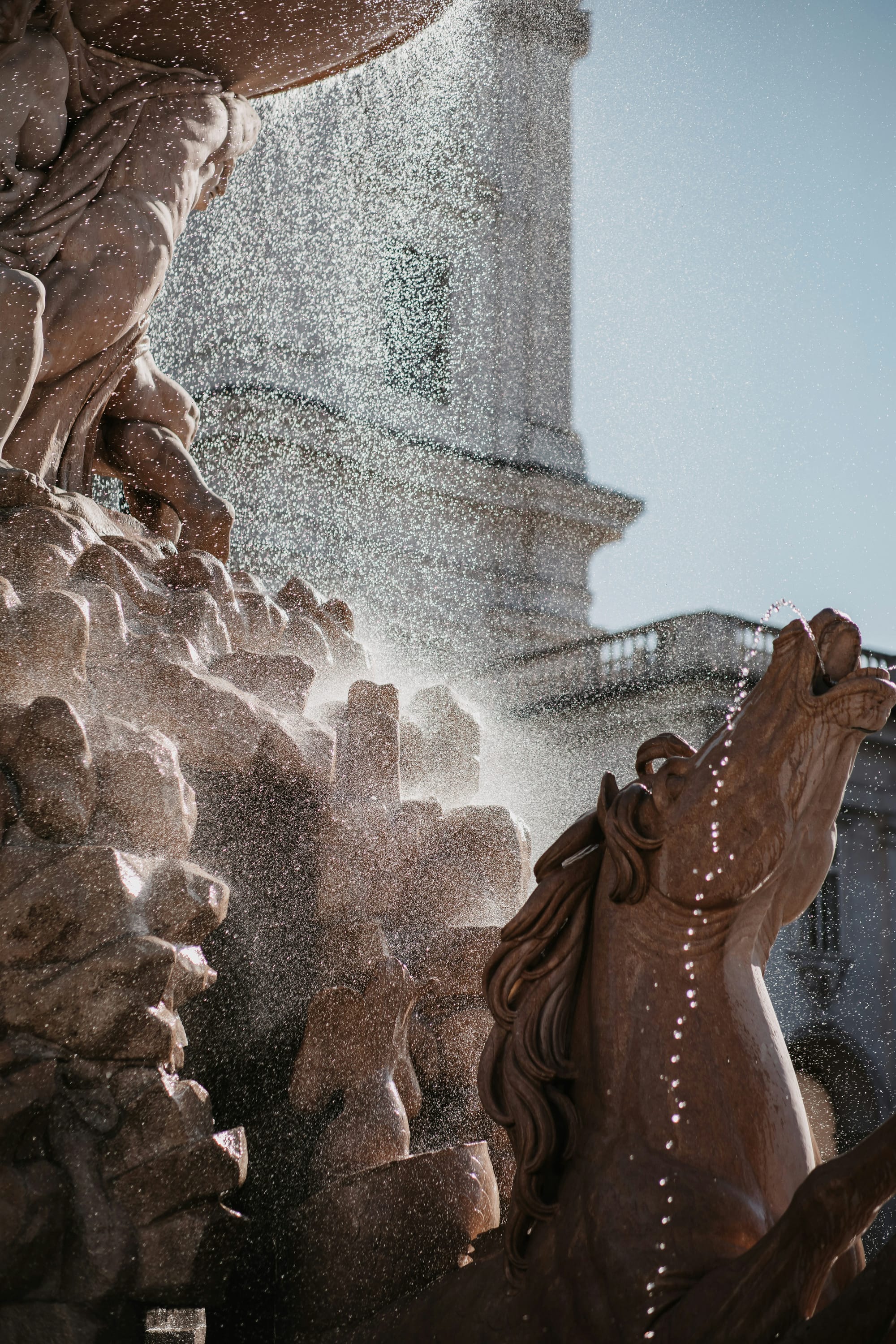 Detail from Fontana di Trevi in Rom