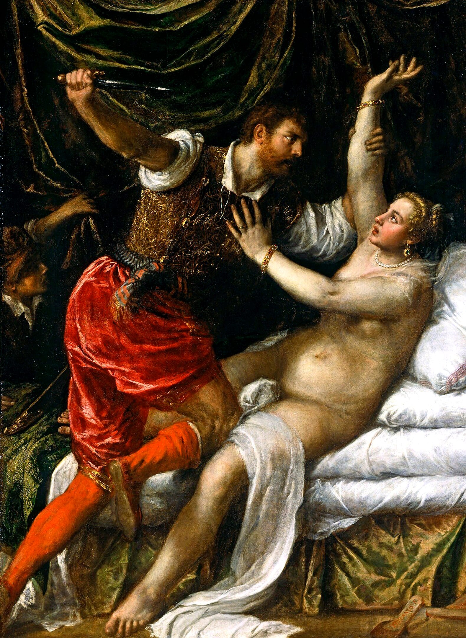 Titian's Tarquin and Lucretia (1571), a depiction of Lucretia's rape by Sextus Tarquinius