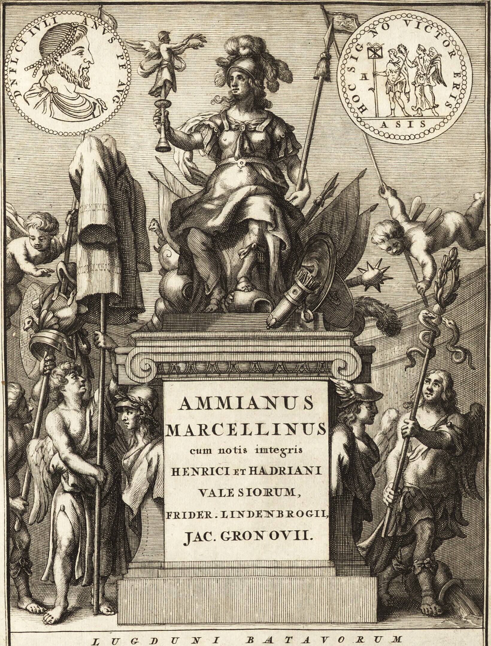 "Ammiani Marcellini Rerum gestarum qui de XXXI supersunt, libri XVIII" (1693)