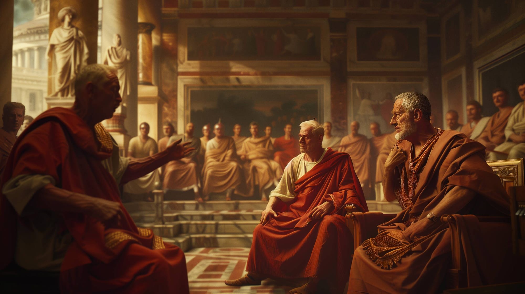 Ancient Roman citizens could participate in politics, unlike their non-citizen counterparts