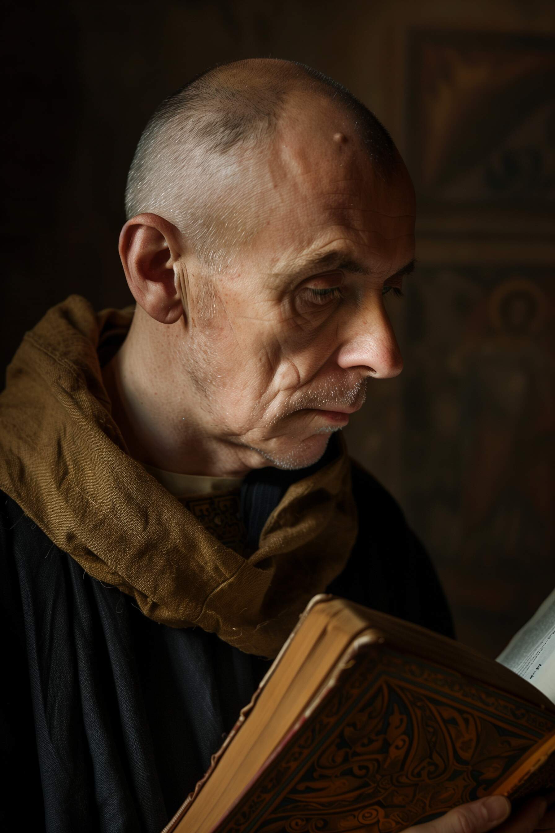 A possible portrait photo of Gildas, the Roman Catholic monk.