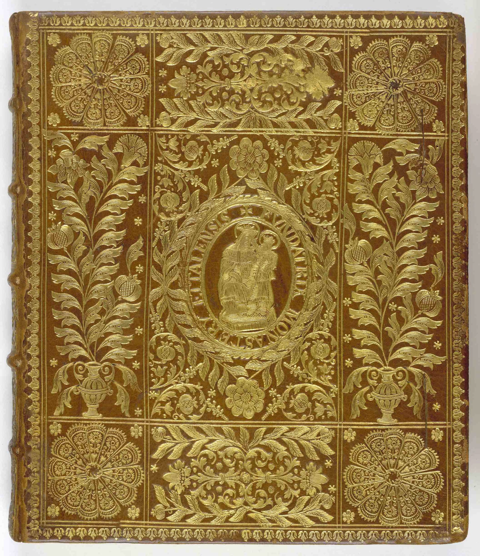 The cover of a 1698 edition of the Historia Augusta from Ettal Abbey, Germany. Public domain