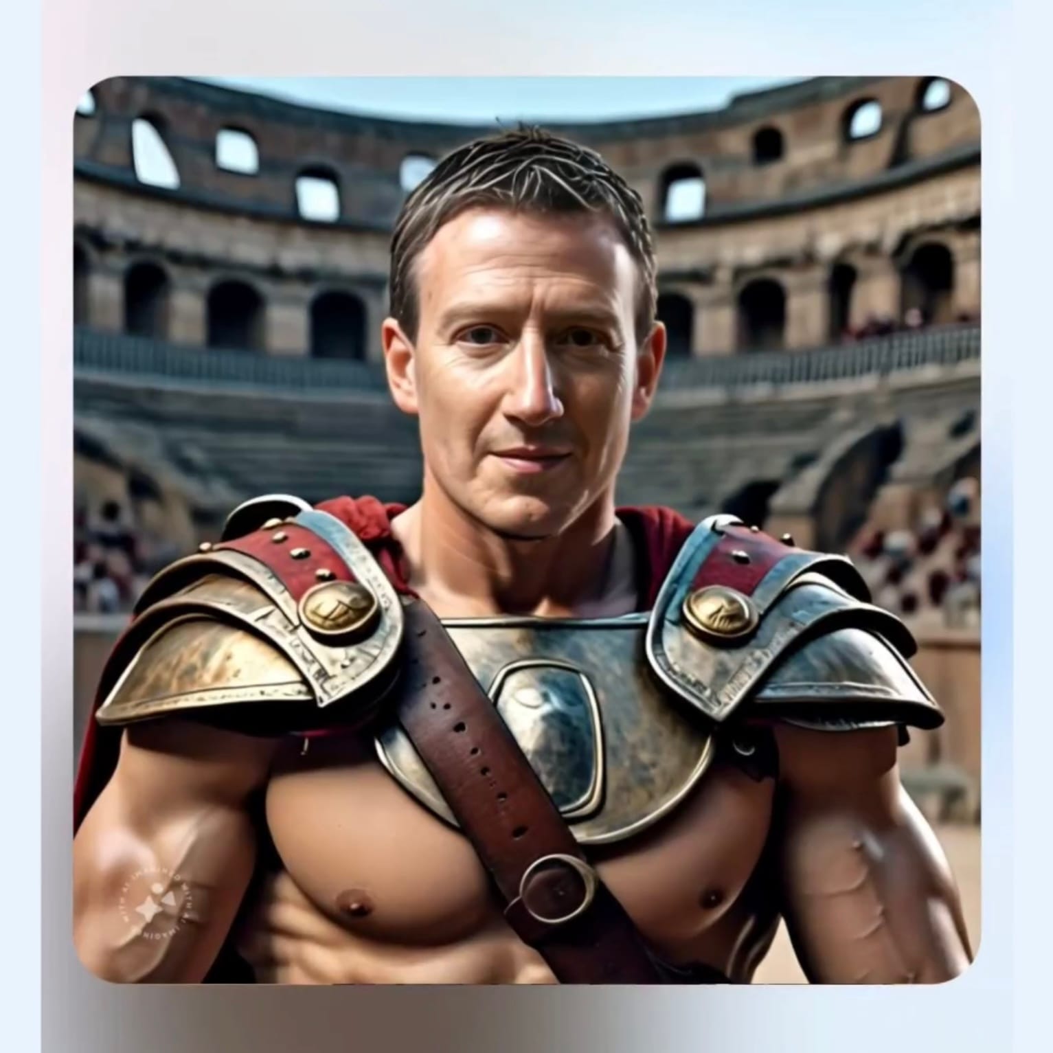 Mark Zuckerberg reimagined as a Roman Gladiator, using Meta’s latest Llama 3.1 AI