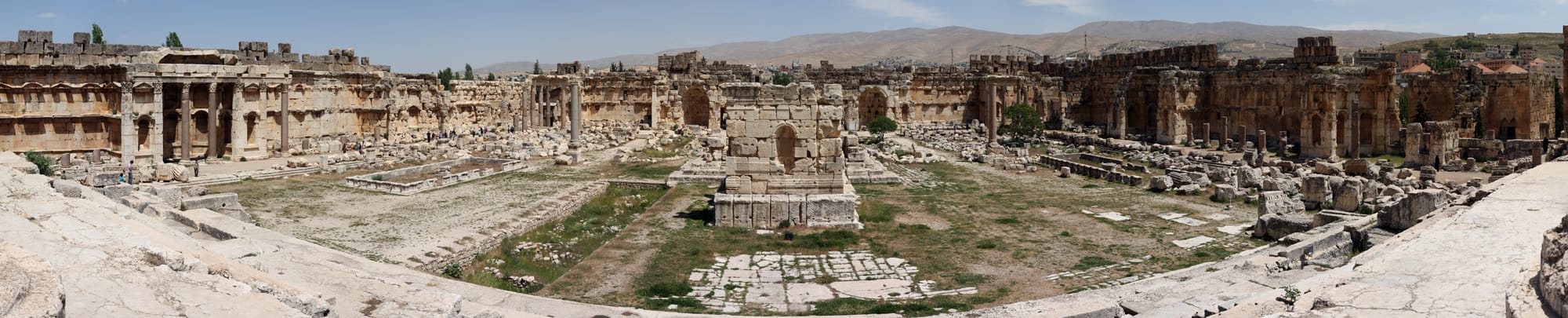 The Great Court of ancient Heliopolis's temple complex.