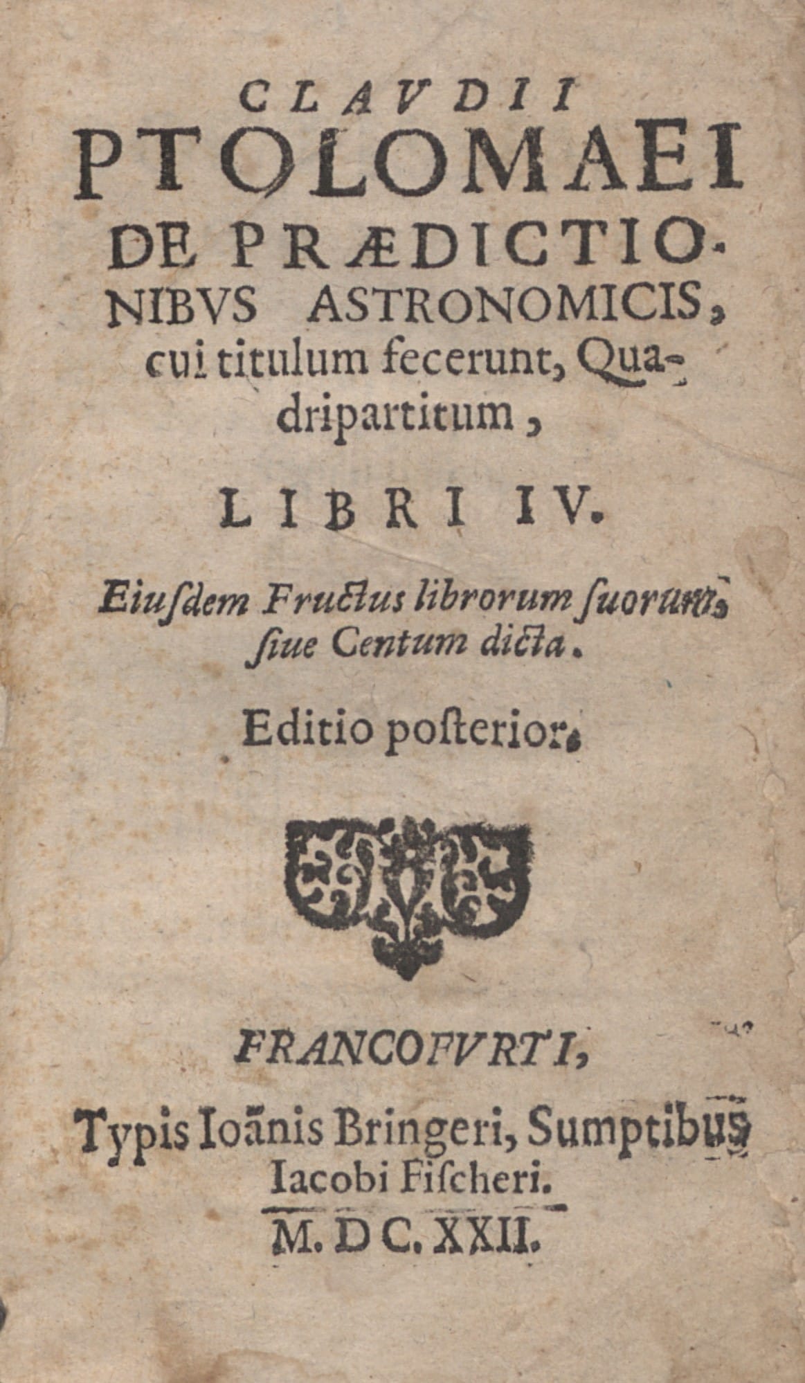 A copy of the Quadripartitum