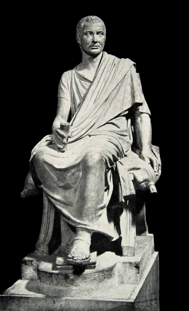 A Roman period statue of Marcus Claudius Marcellus, general and five-time consul (c. 270-208 BCE). Capitoline Museums, Rome.