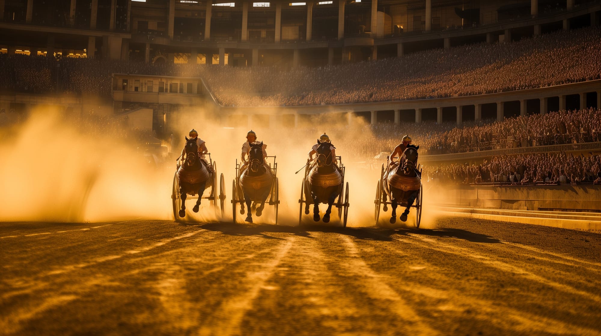 Ancient Roman chariot racing was truly a spectacle for the masses