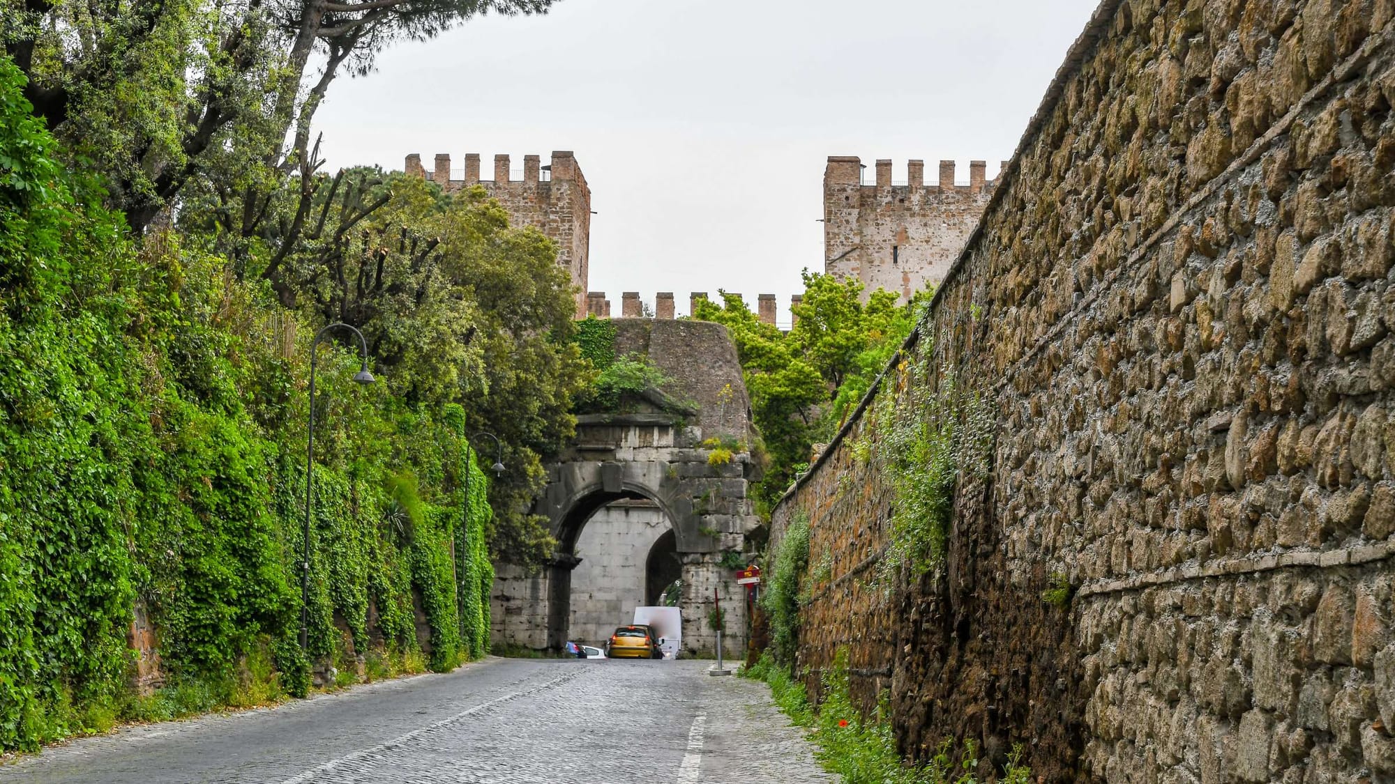 The Arch of Drusus and Porta of Sao Sebastiao