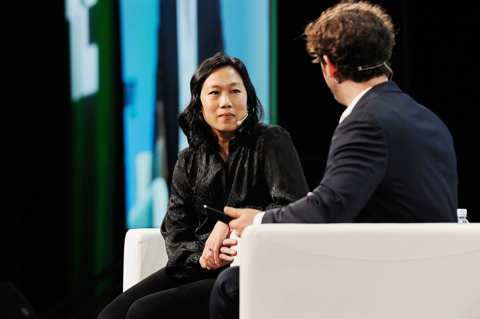 Priscilla Chan, at the TechCrunch Disrupt SF 2018 event