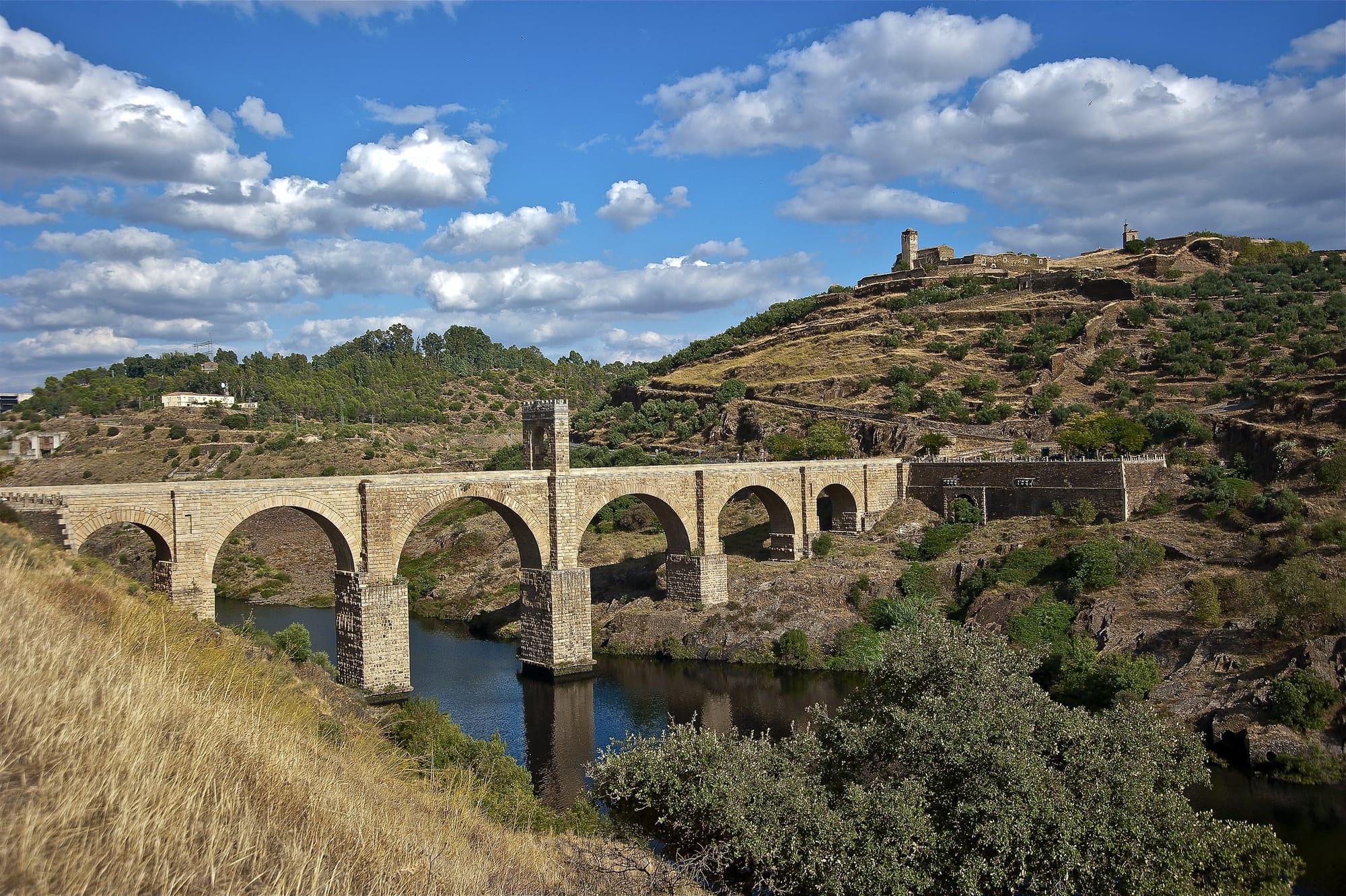 The impressive Alcantara Roman bridge