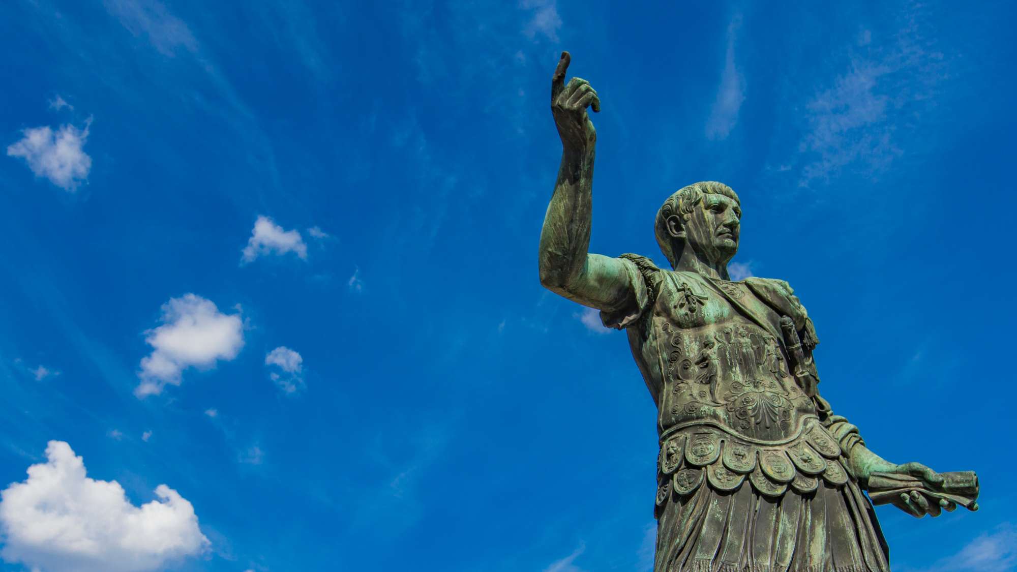 Augustus’ most famous statue, in Rome.