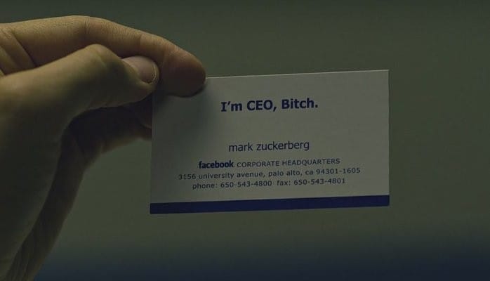 The I’m CEO, Bitch Mark Zuckerberg business card