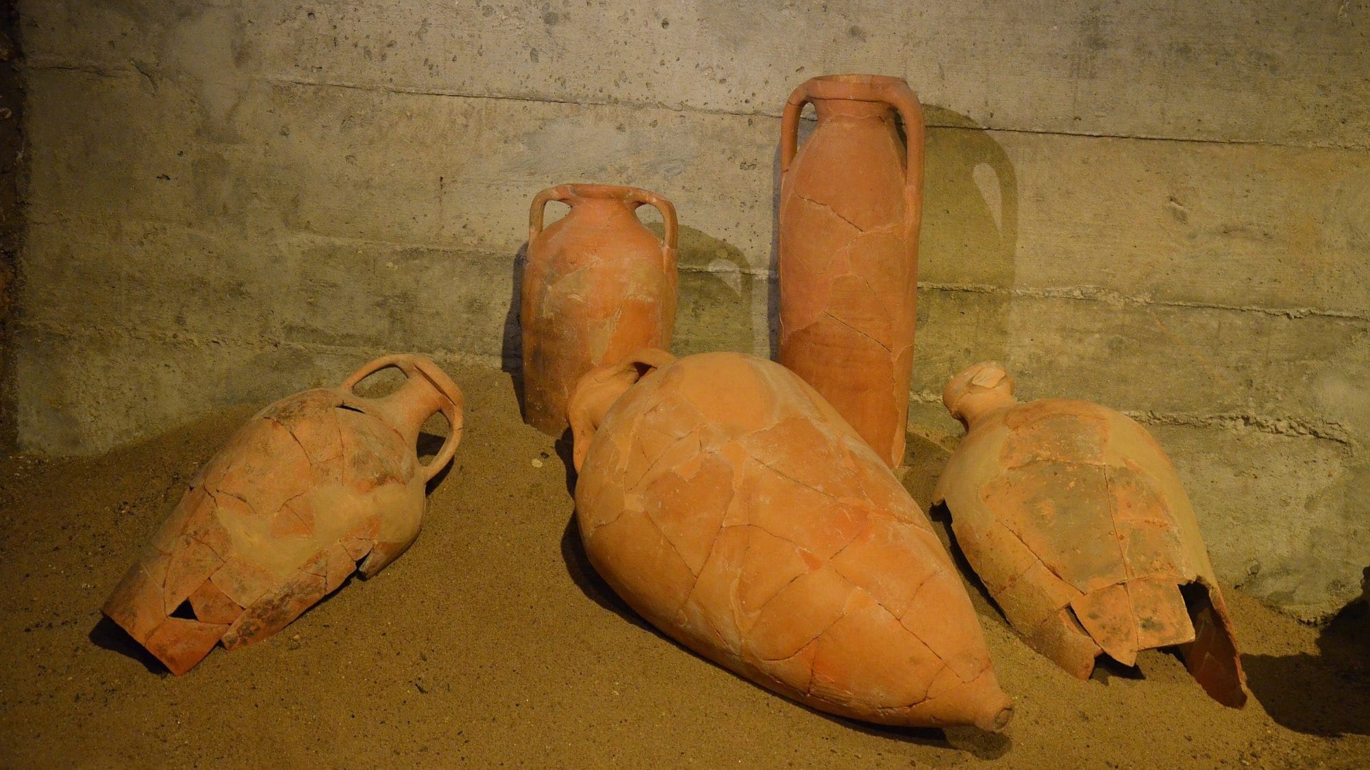 The Roman Dressel and other types of Amphorae used for Garum storage, found in the Olissipo site, in Lisbon