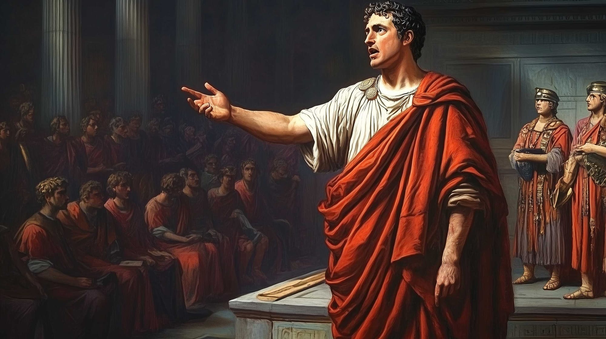 A possible representation of Livy delivering a public speech in Rome