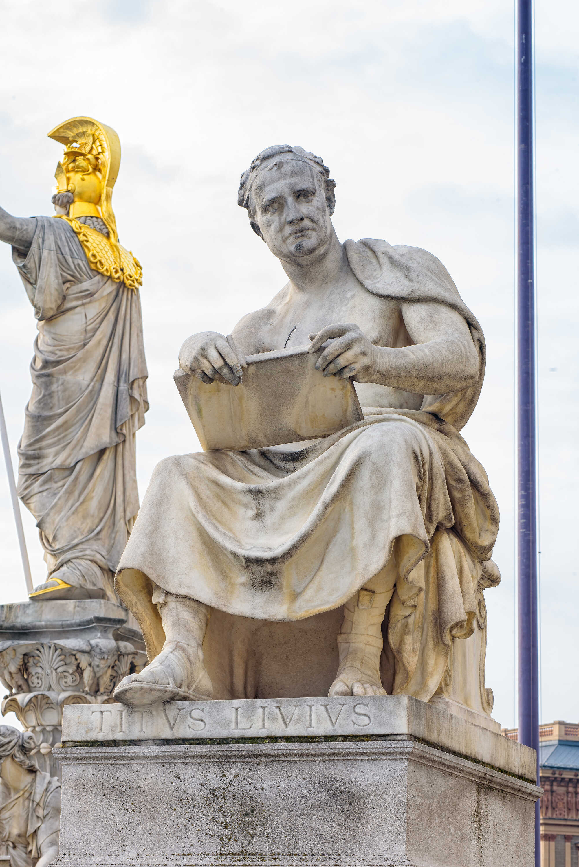 Titus Livius, or Livy. Statue in the Vienna Parliament. 