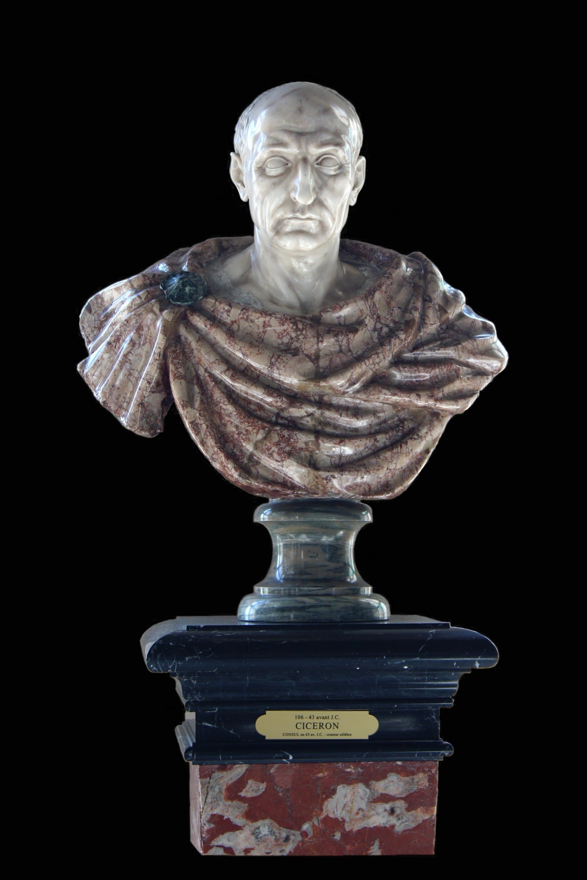 Cicero. 17th-century marble bust. 