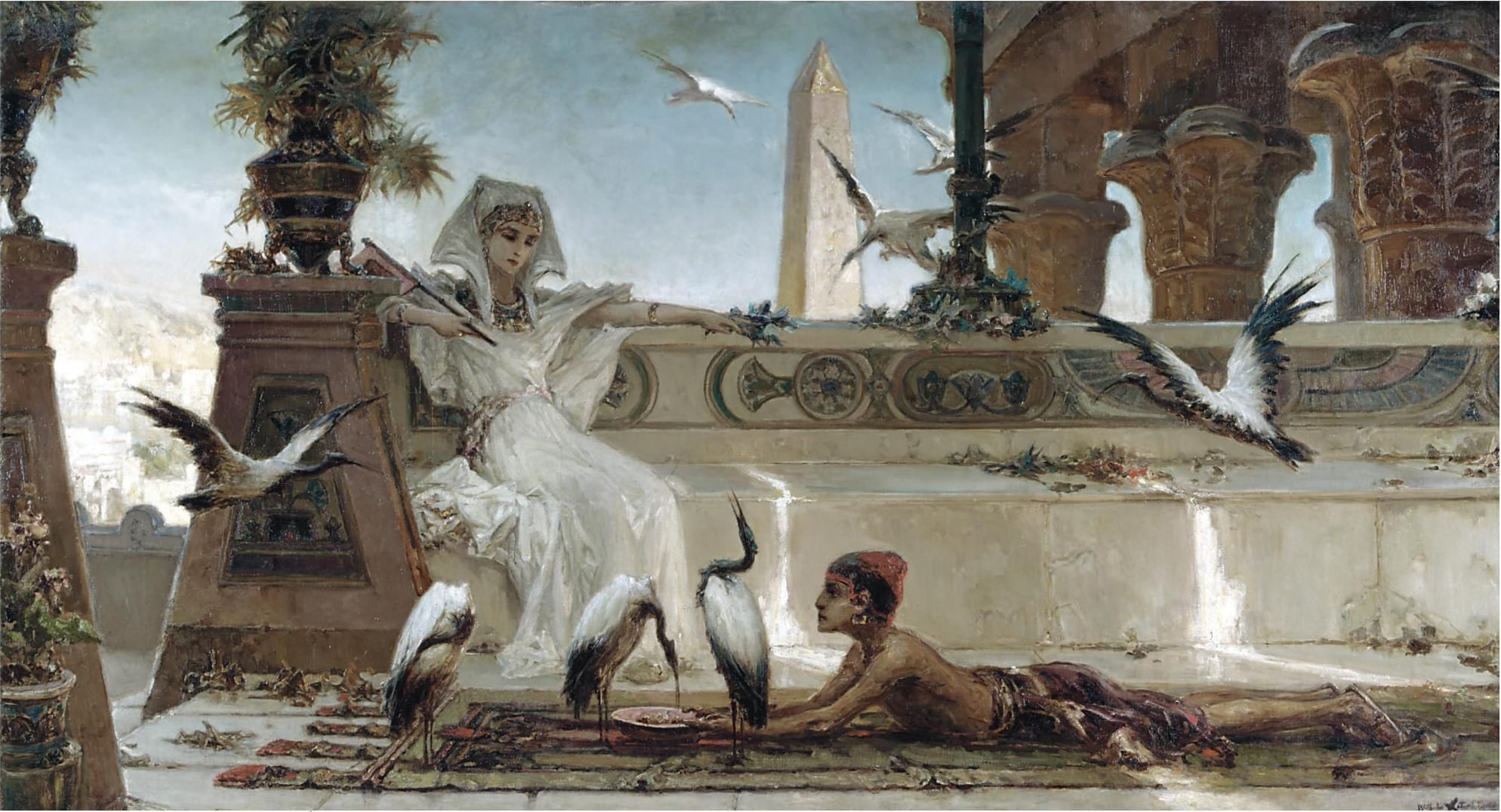 A painting depicting Cleopatra, by Vasily (Wilhelm) Alexandrovich Kotarbinsky