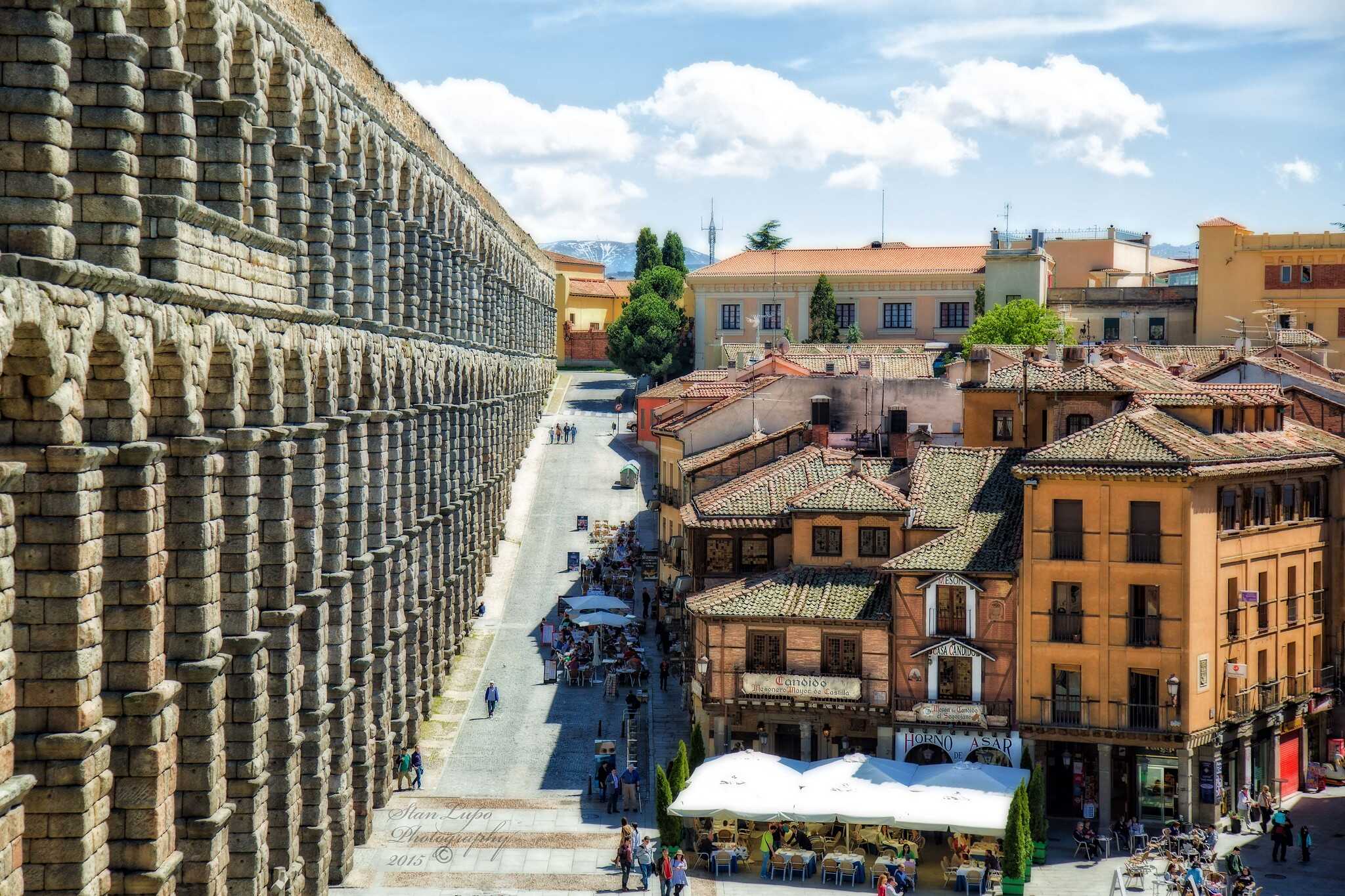 Roman Aqueduct in Segovia.