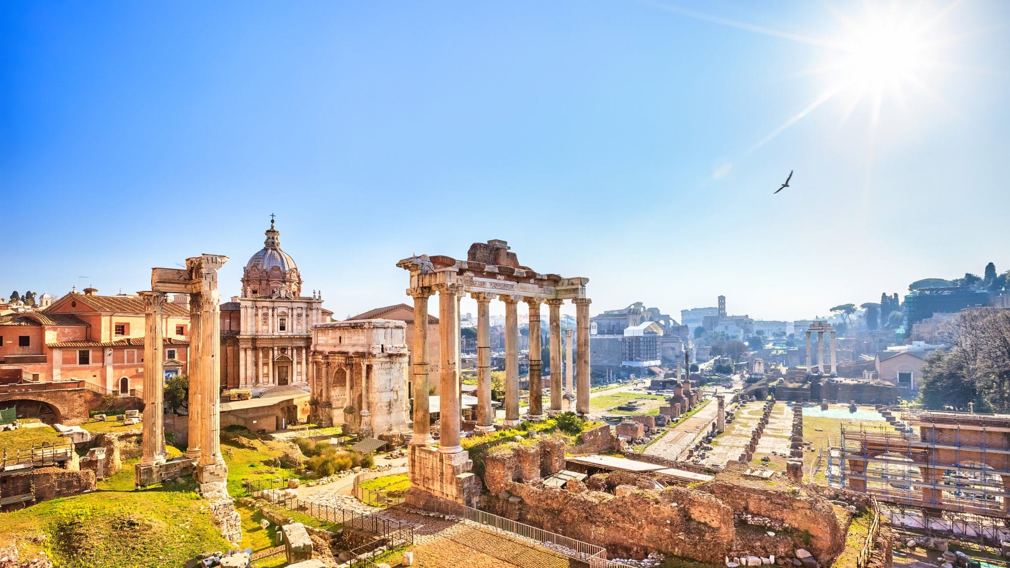 The Ruins of the Roman Forum, with the Temple of Concord