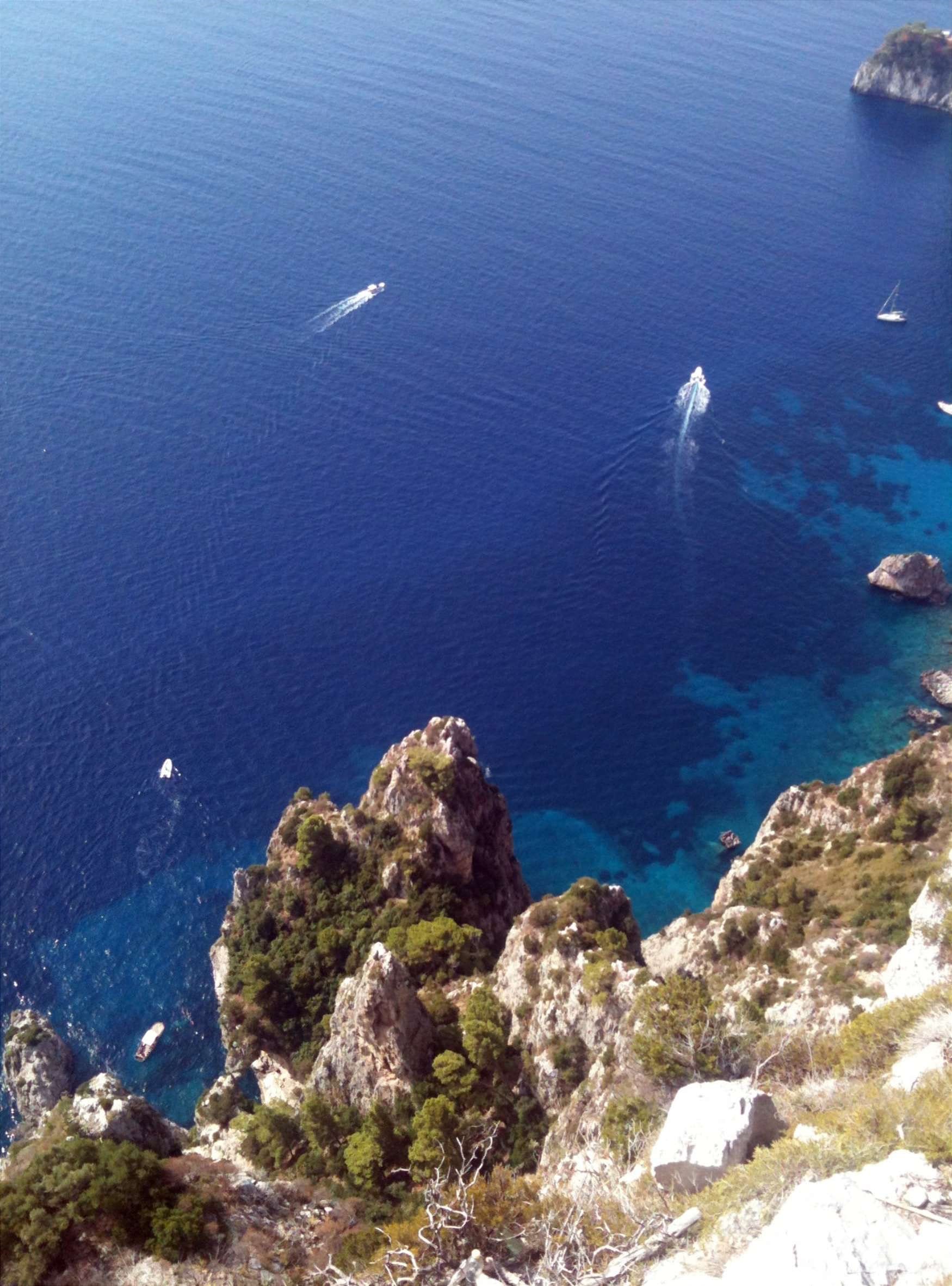 View from near Villa Jovis in Capri