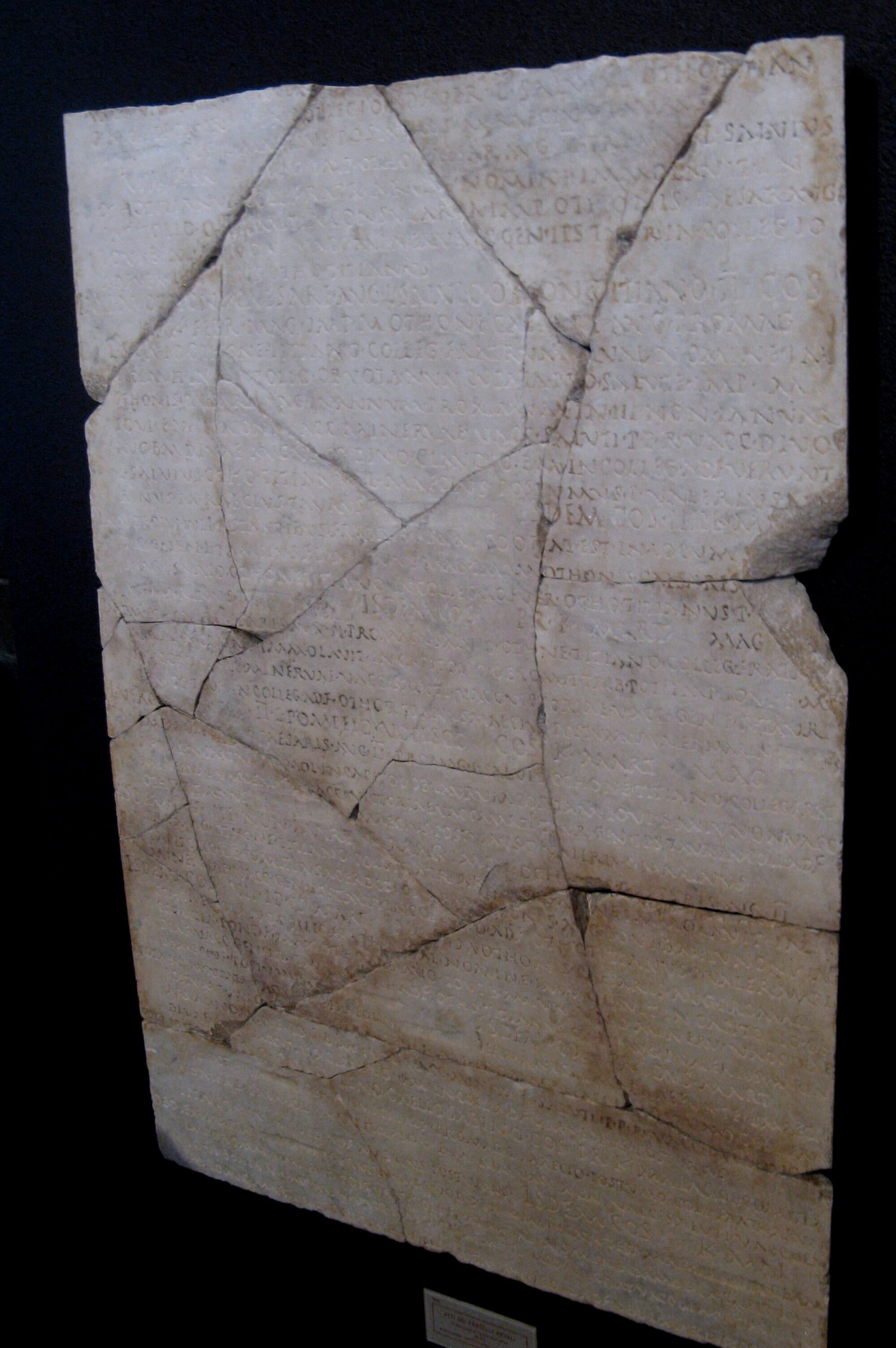 1st-century inscription of the Acta Arvalium