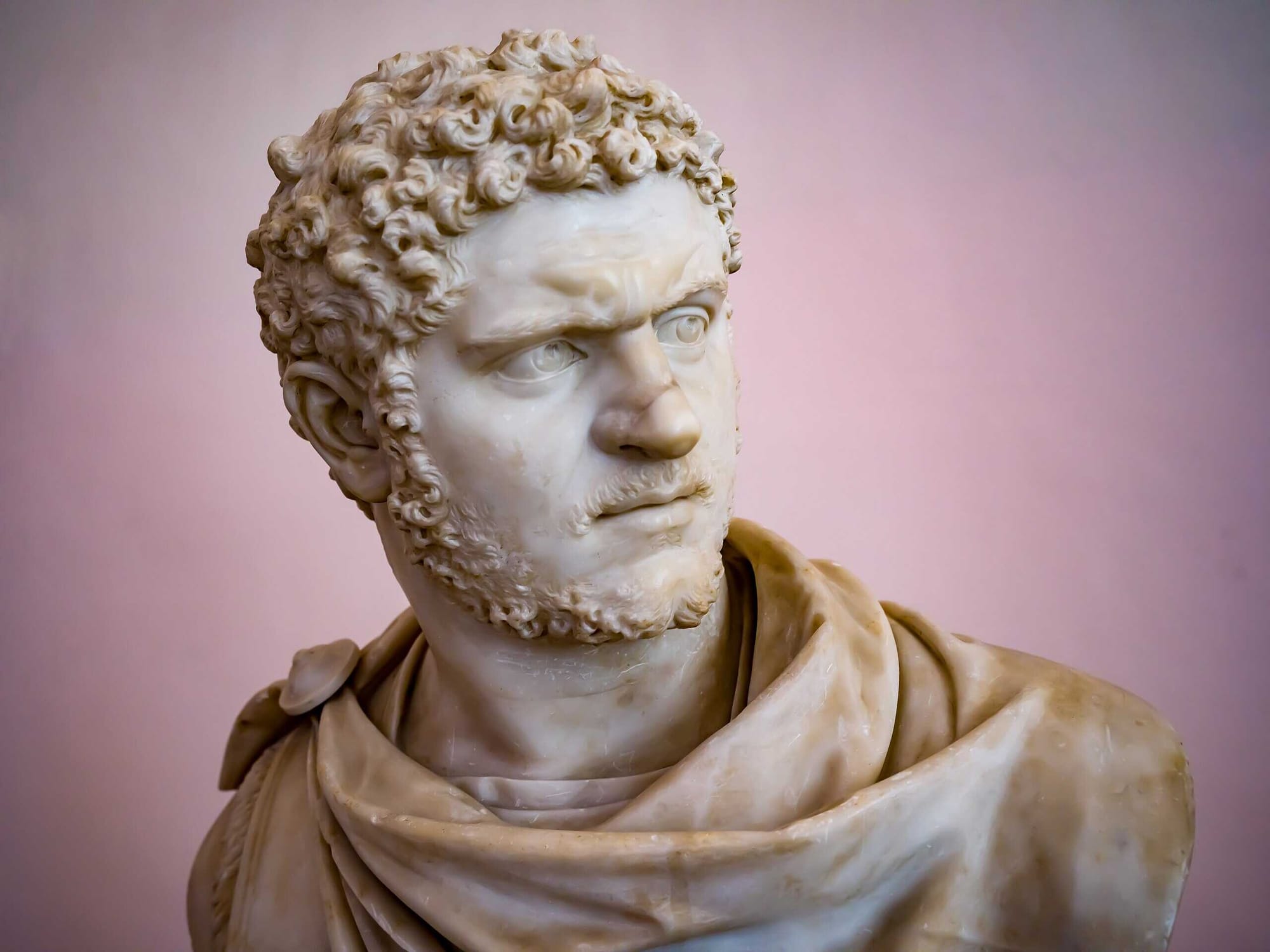 Bust of Roman Emperor Caracalla.