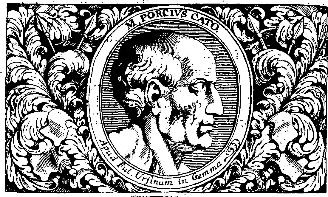 Cato the Elder Ornament Engraving