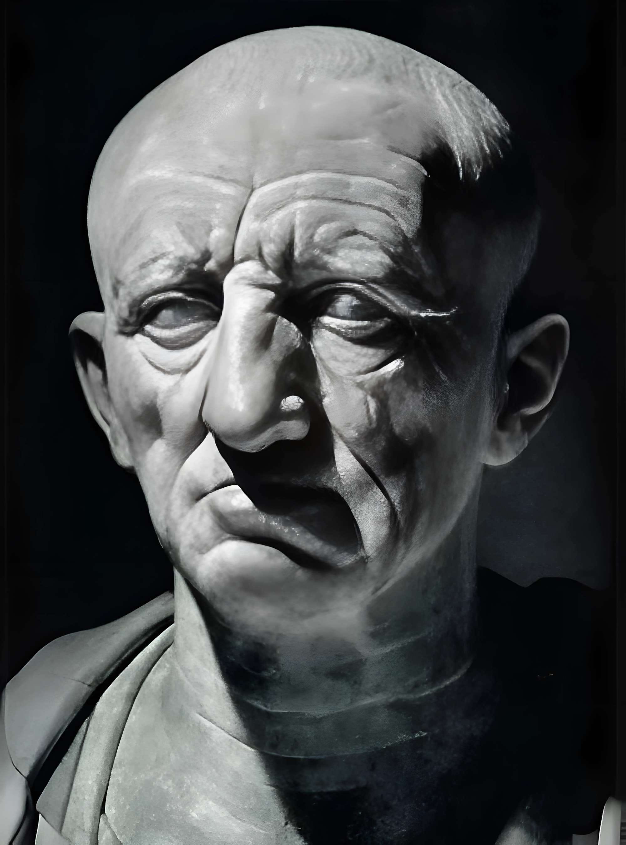 Cato the Elder bust, formerly known as Patrician Torlonia (Some scholars still debate this)