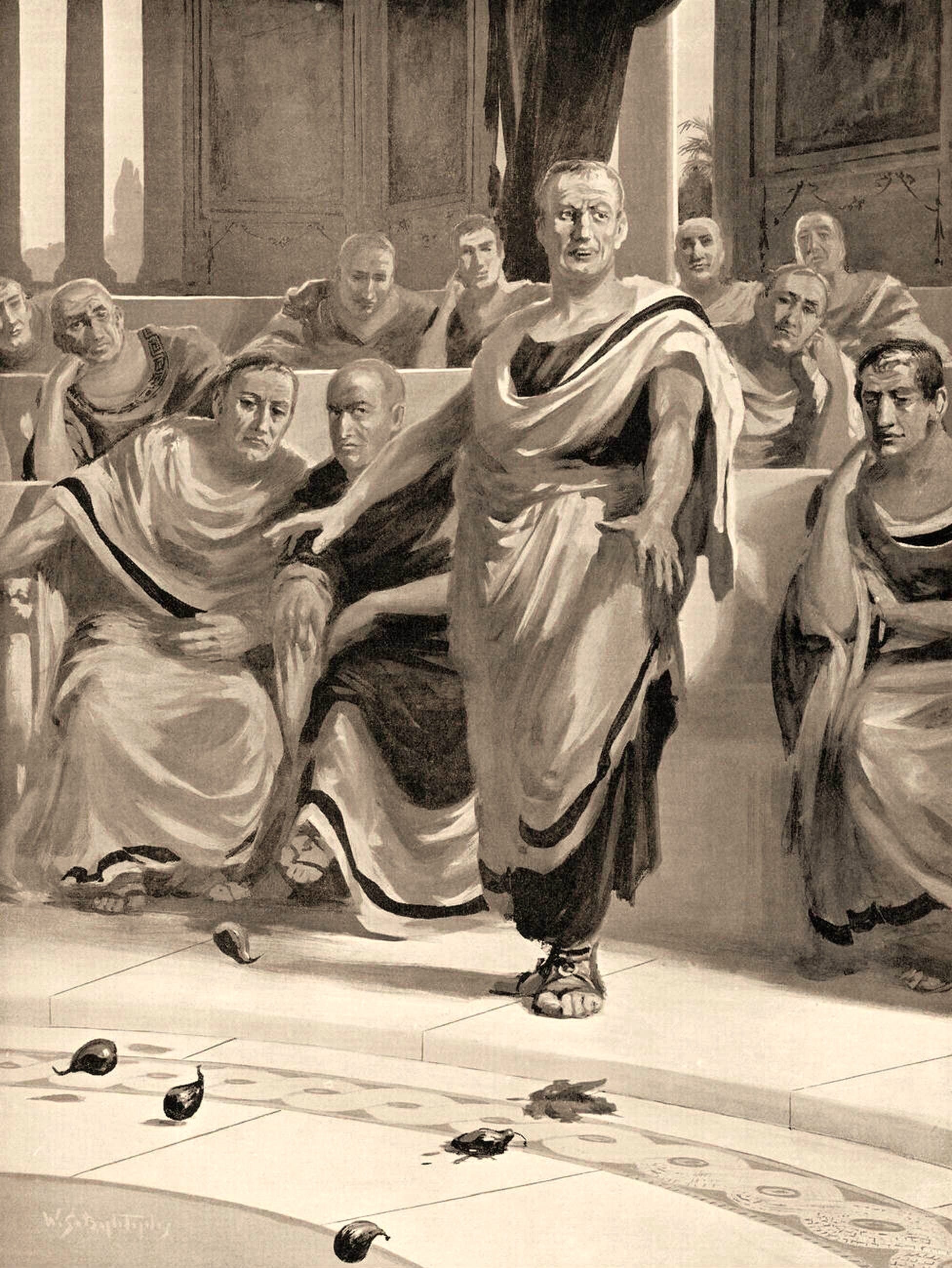 Delenda est carthago - Carthage must be destroyed, Cato the Elder speaking in the Senate