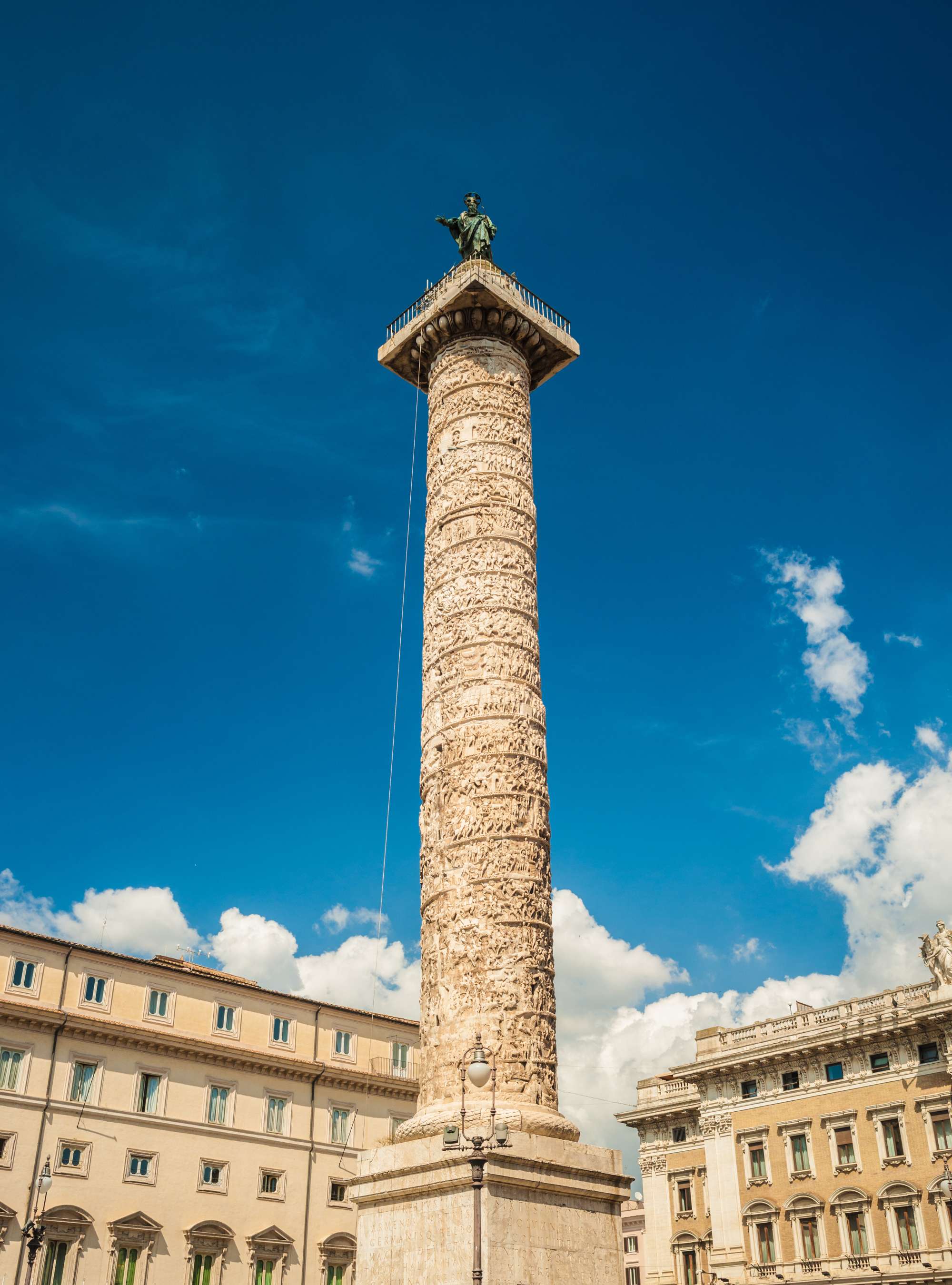 Roman Emperor Trajan’s Column in Rome.