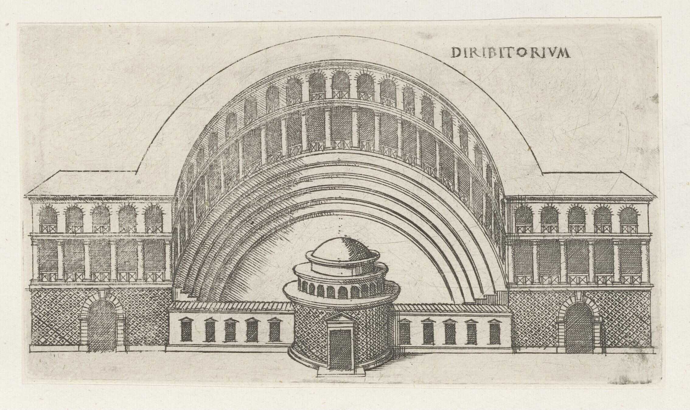 A Roman Diribitorium, as shown in a gravure