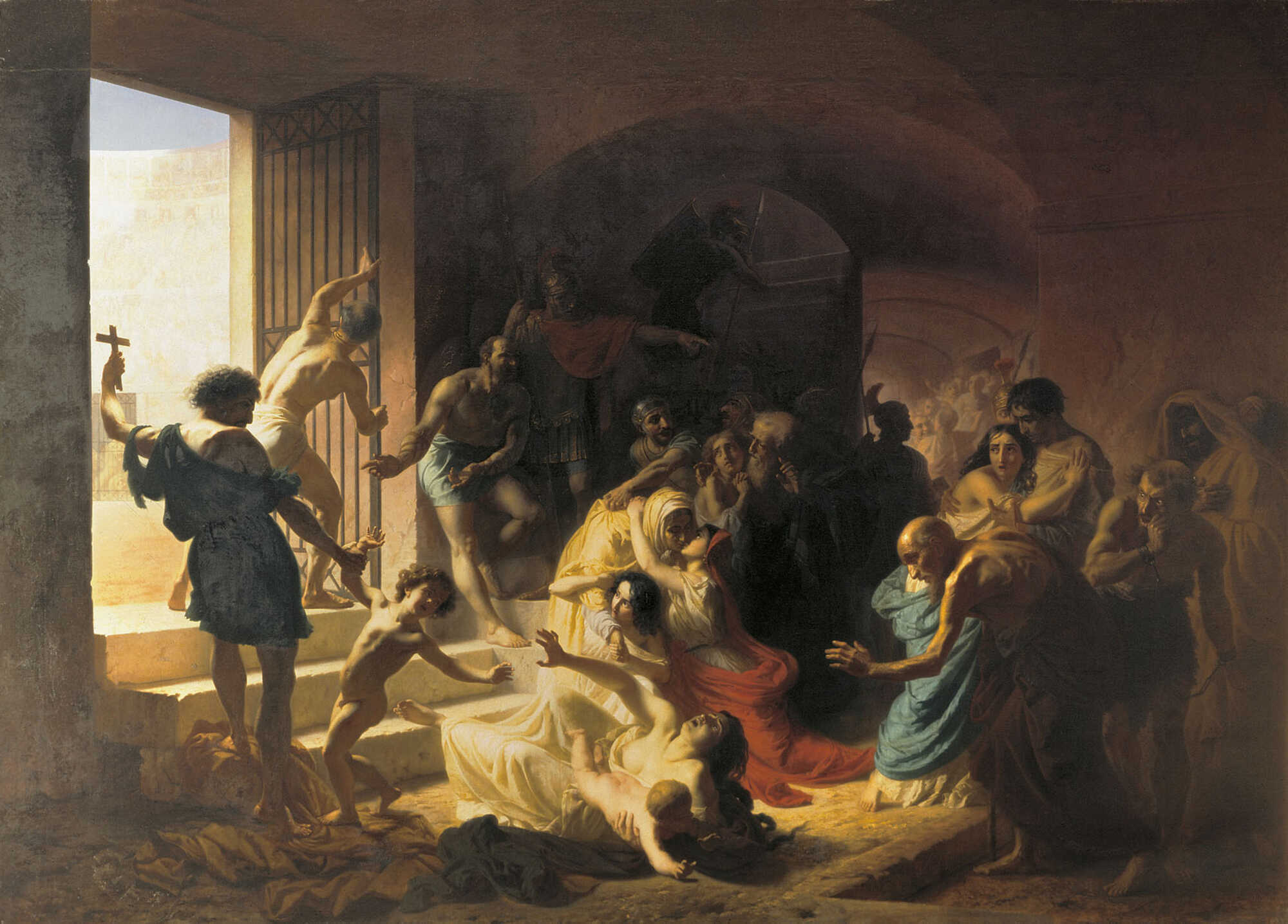 A painting by Konstantin Flavitsky showing Christian Martyrs in the Colosseum