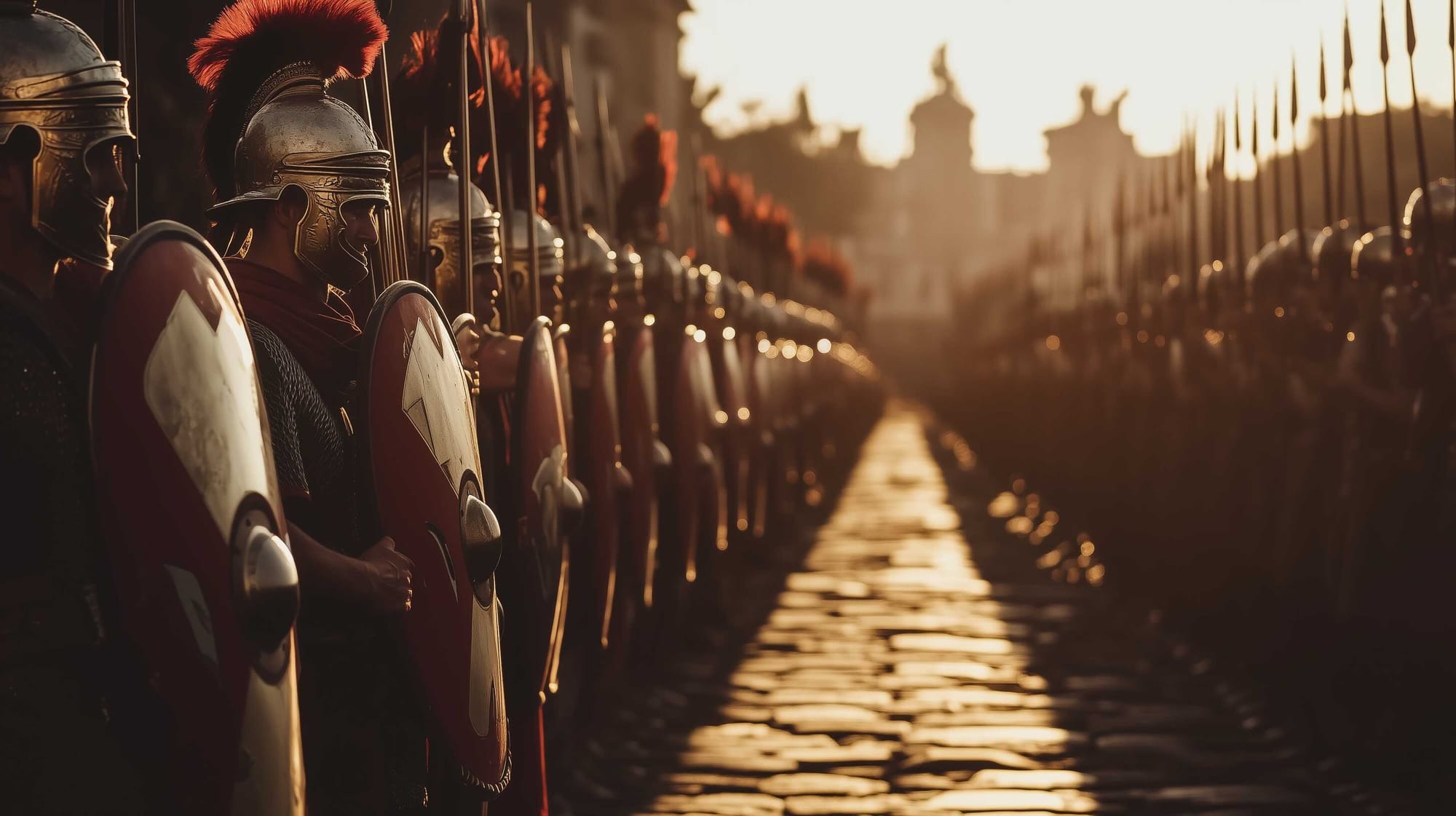 A possible representation of a Roman legion in formation