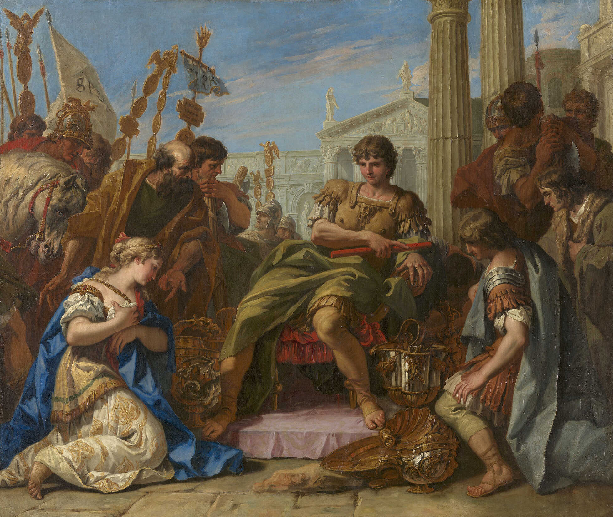 Another painting of The Continence of Scipio by Sebastiano Ricci