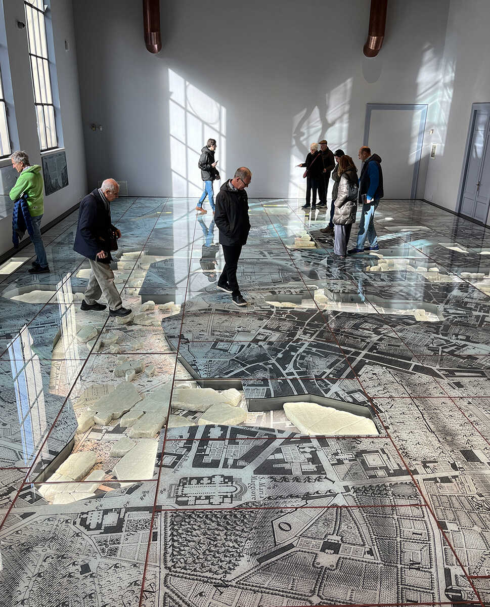 Visitors in the Museo della Forma Urbis