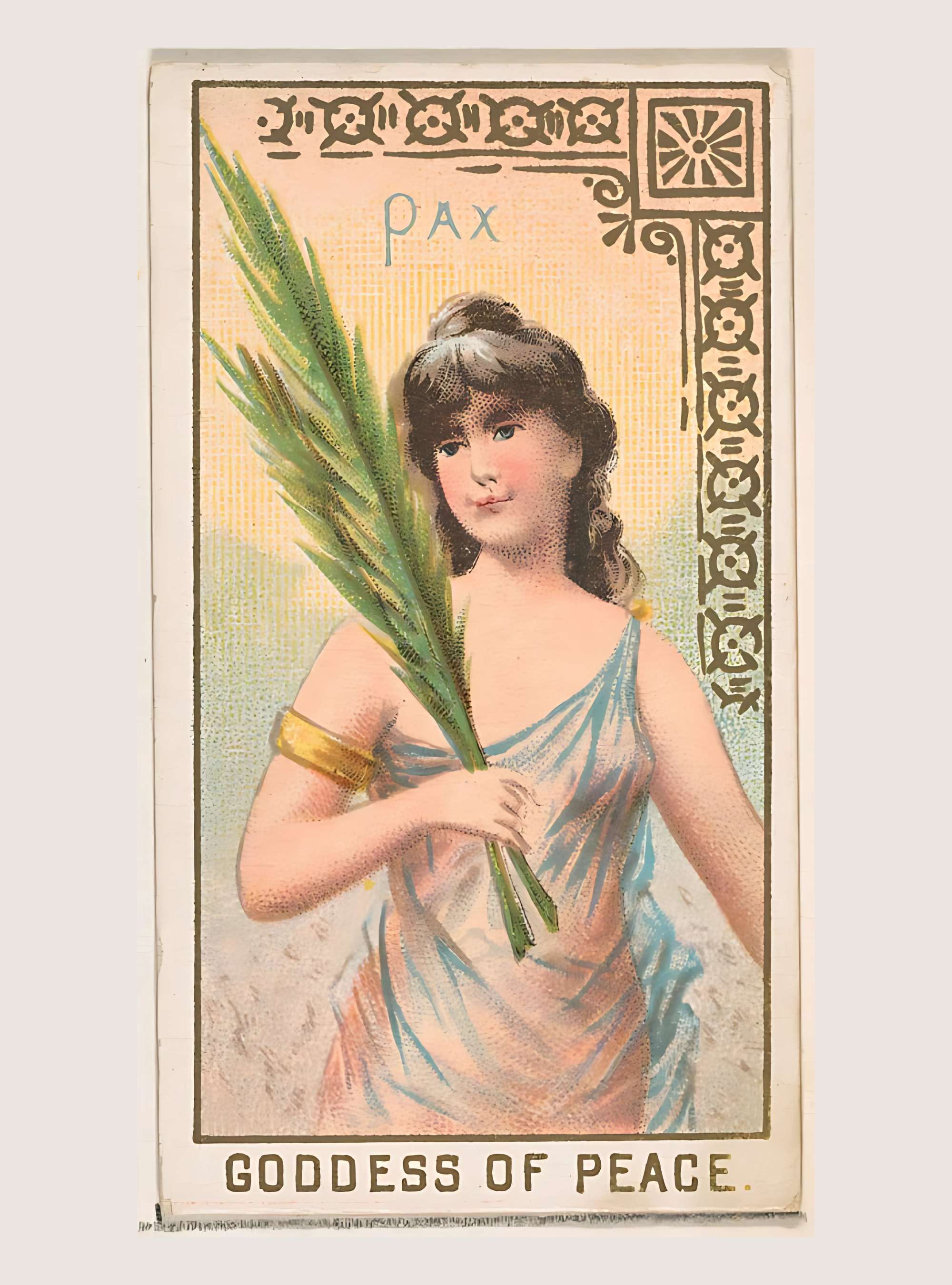 An illustration of Pax, the Roman Goddess of Peace