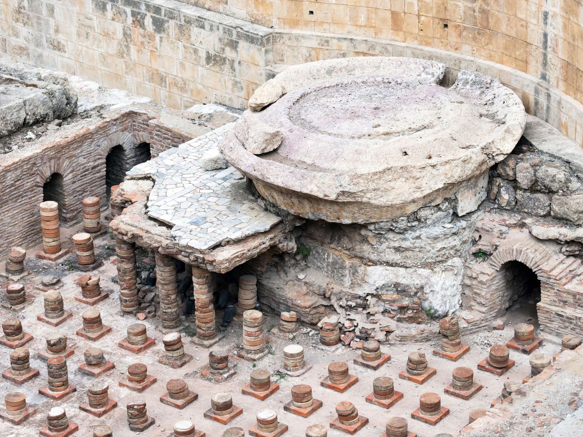 The Roman baths of Berytus (modern Beirut) and their hypocaust system