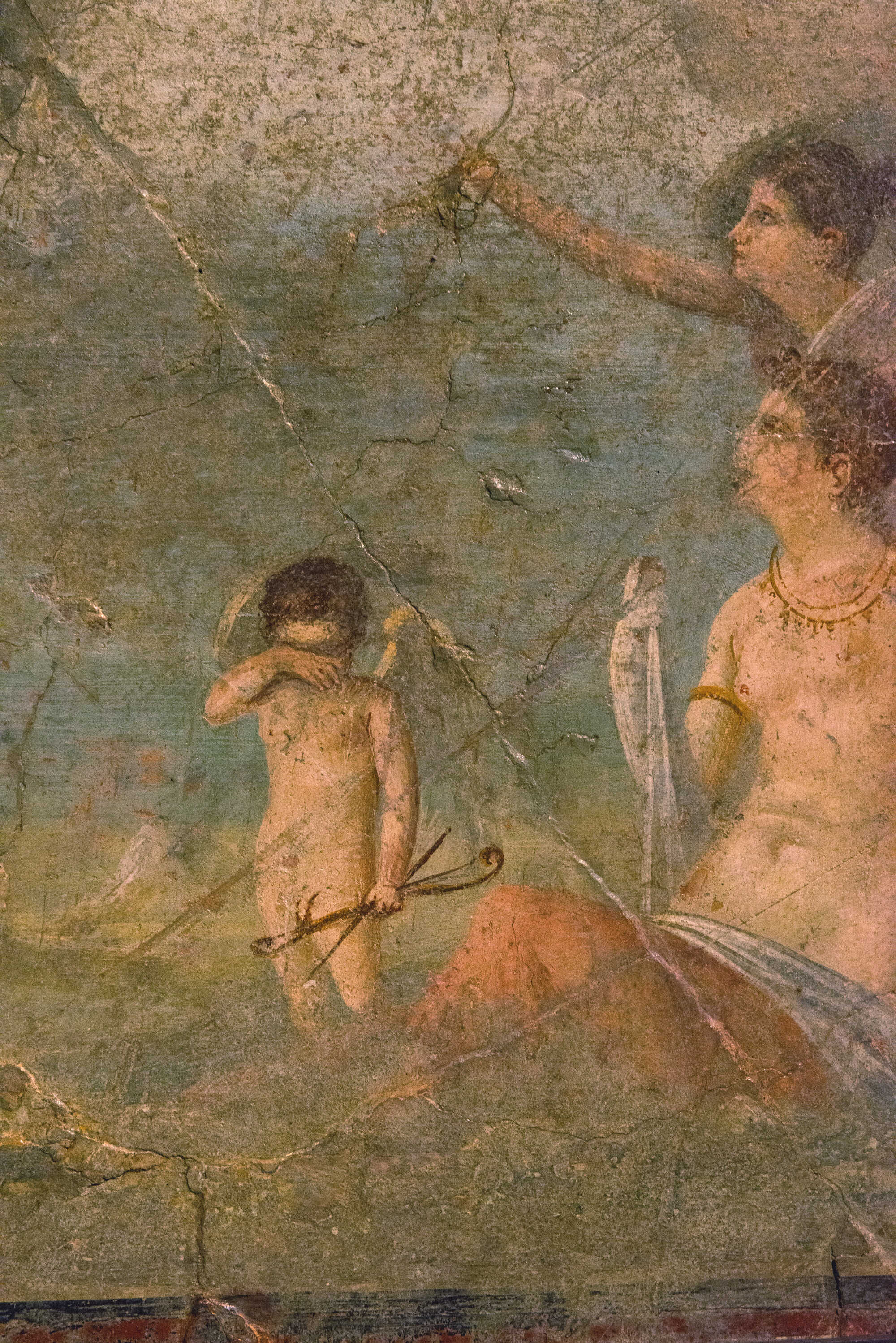 A fresco possibly inspired by Ovid’s Heroides, depicting Ariadne in Naxos, from the exhibition “Ovid — Love, Myths and Other Stories”