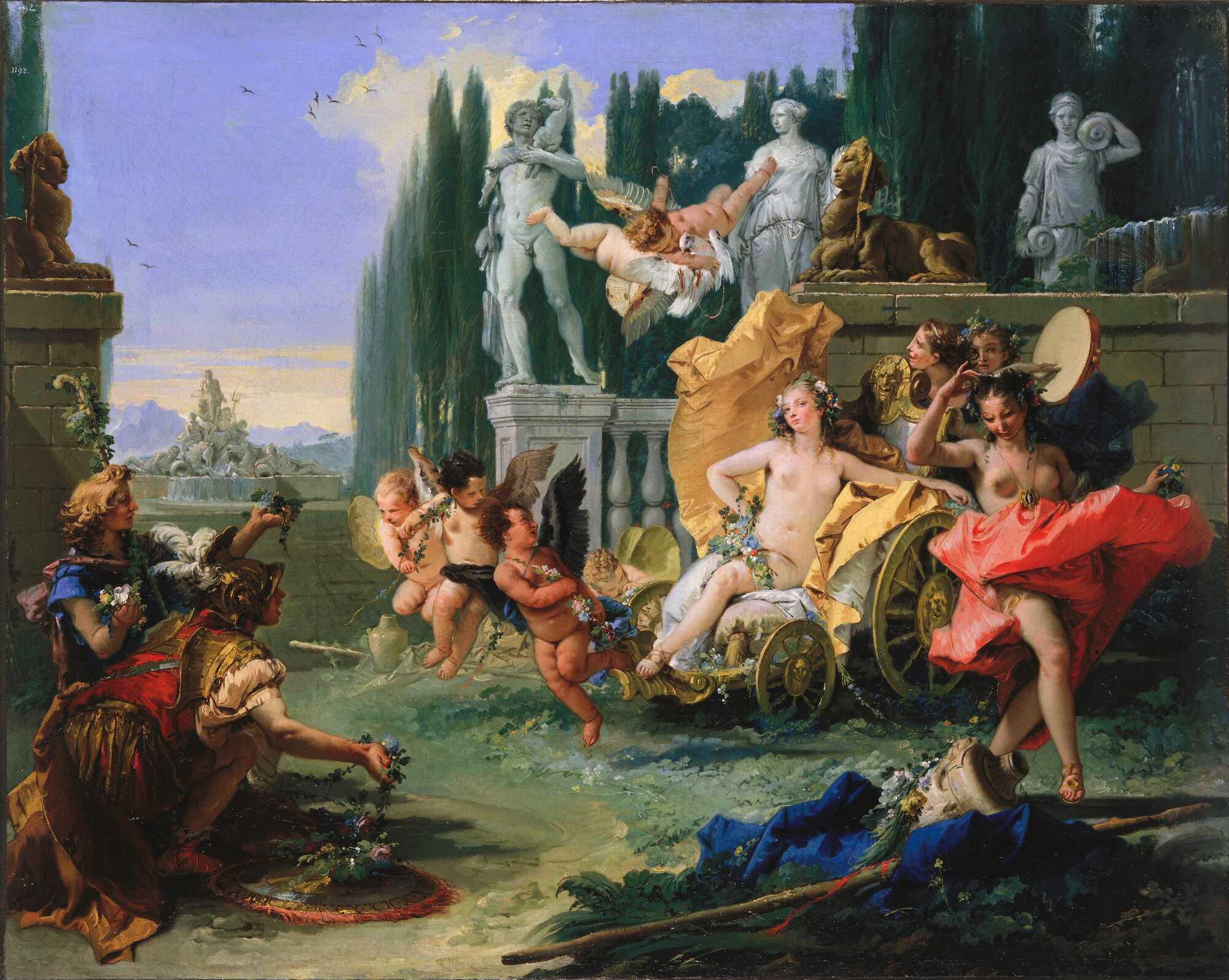 The painting by Giovanni Battista Tiepolo called The Empire of Flora, possibly inspired by Ovid’s Fasti