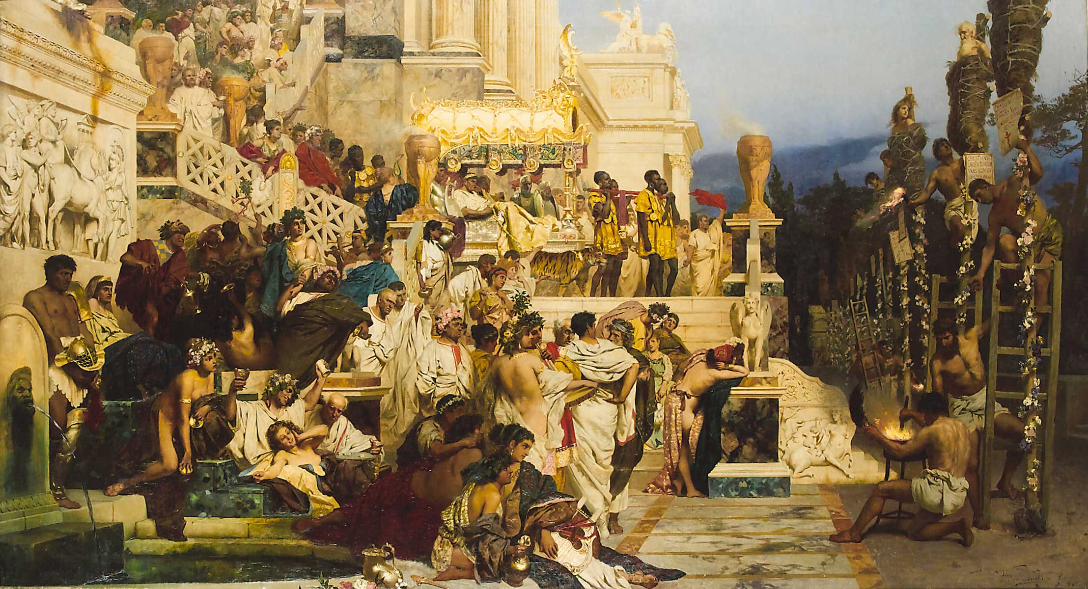 Henryk Siemiradzki's painting, Nero's torches