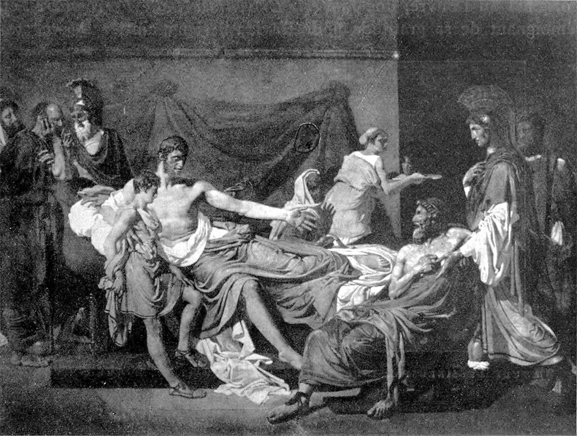 Jean-Auguste-Dominique Ingres’s painting of Antiochus sending Scipio's son back, which was destroyed in 1871