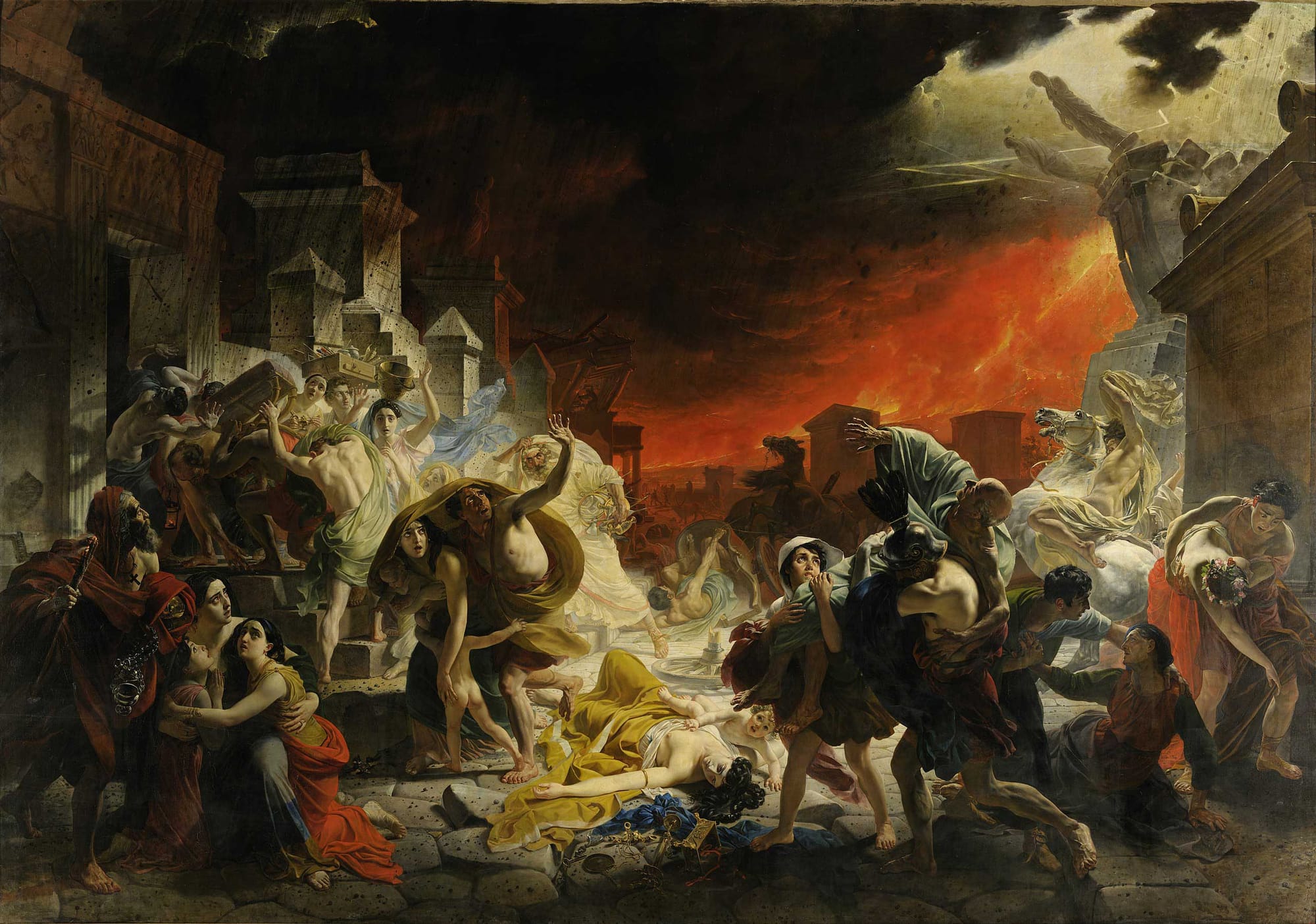 Karl Brullov's painting,  The Last Day of Pompeii