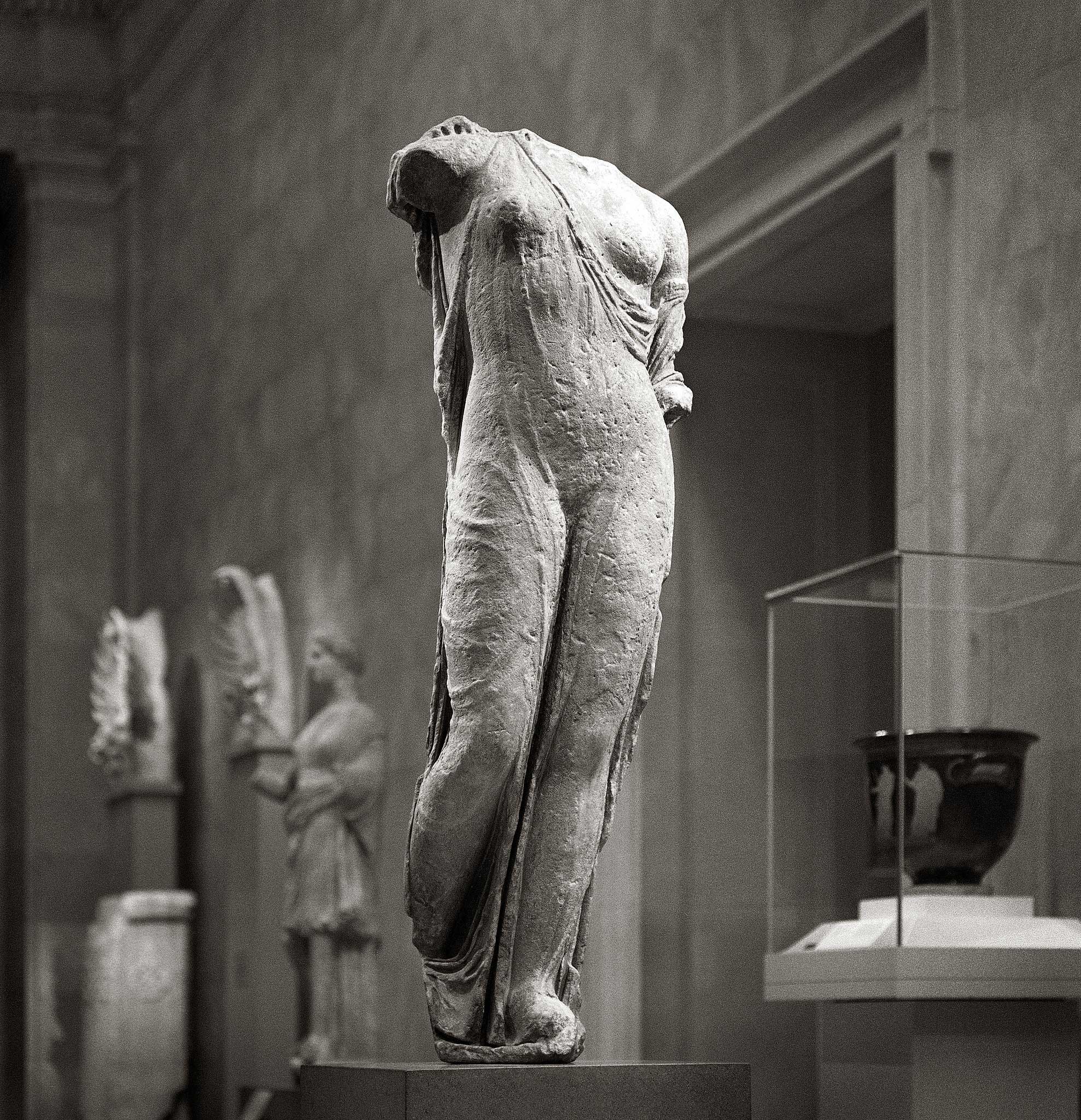 Marble statue of Aphrodite, the so-called Venus Genetrix, in the MET Museum
